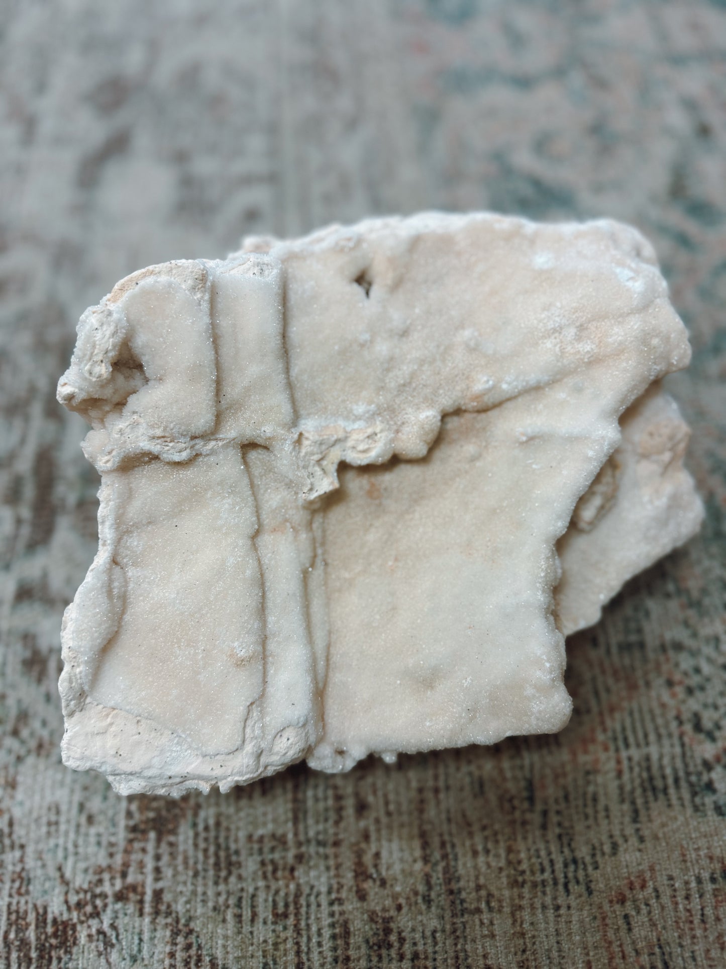 Large White Druzy Calcite