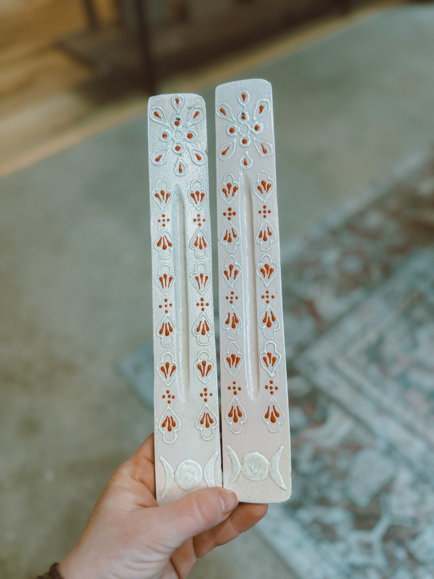 Triple Moon Goddess Incense Holder