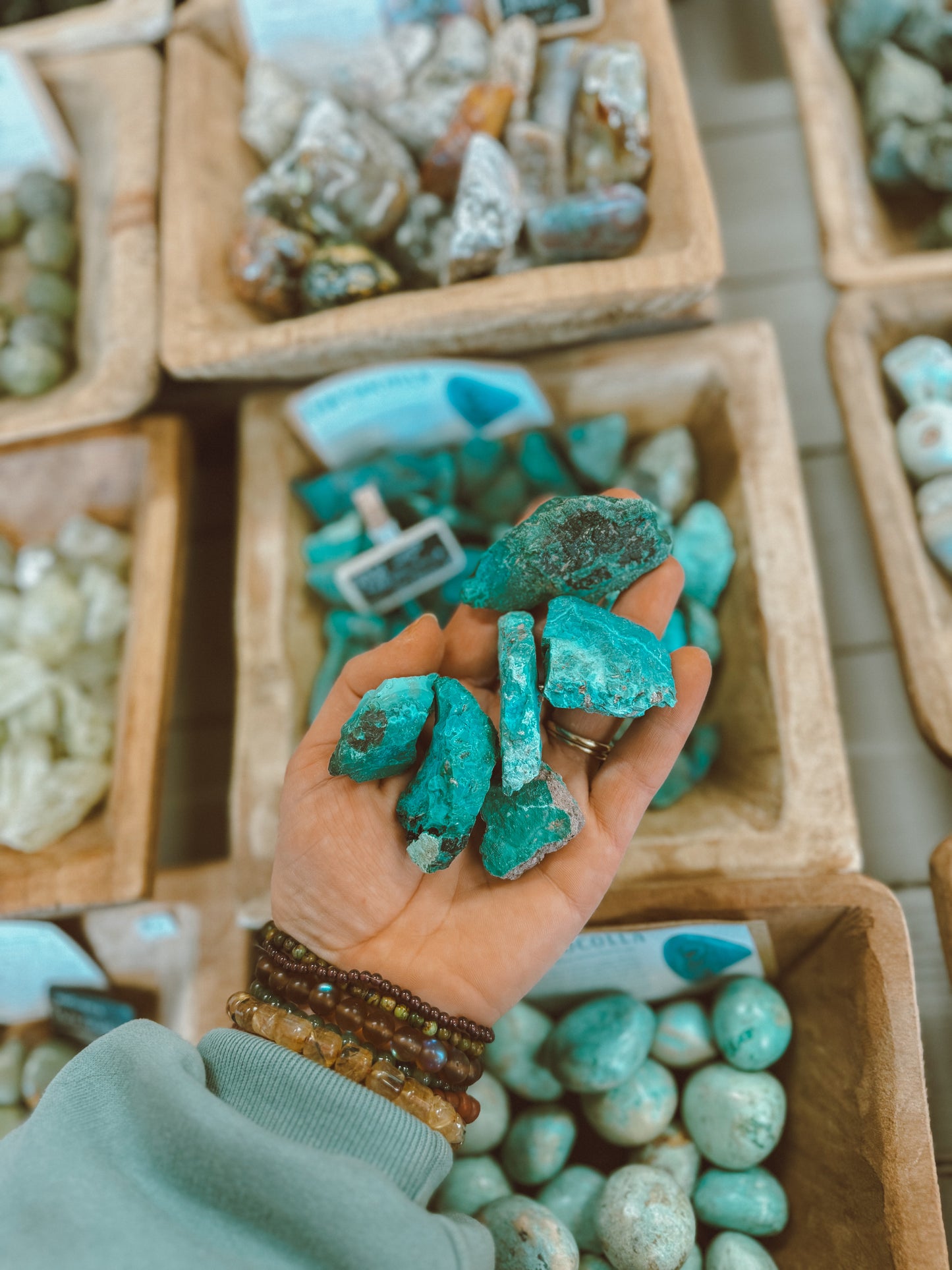 Raw Blue Chrysocolla