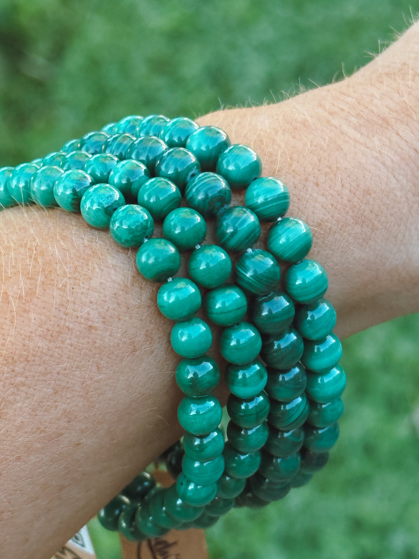Malachite Stretch Bracelet – 8mm Beads