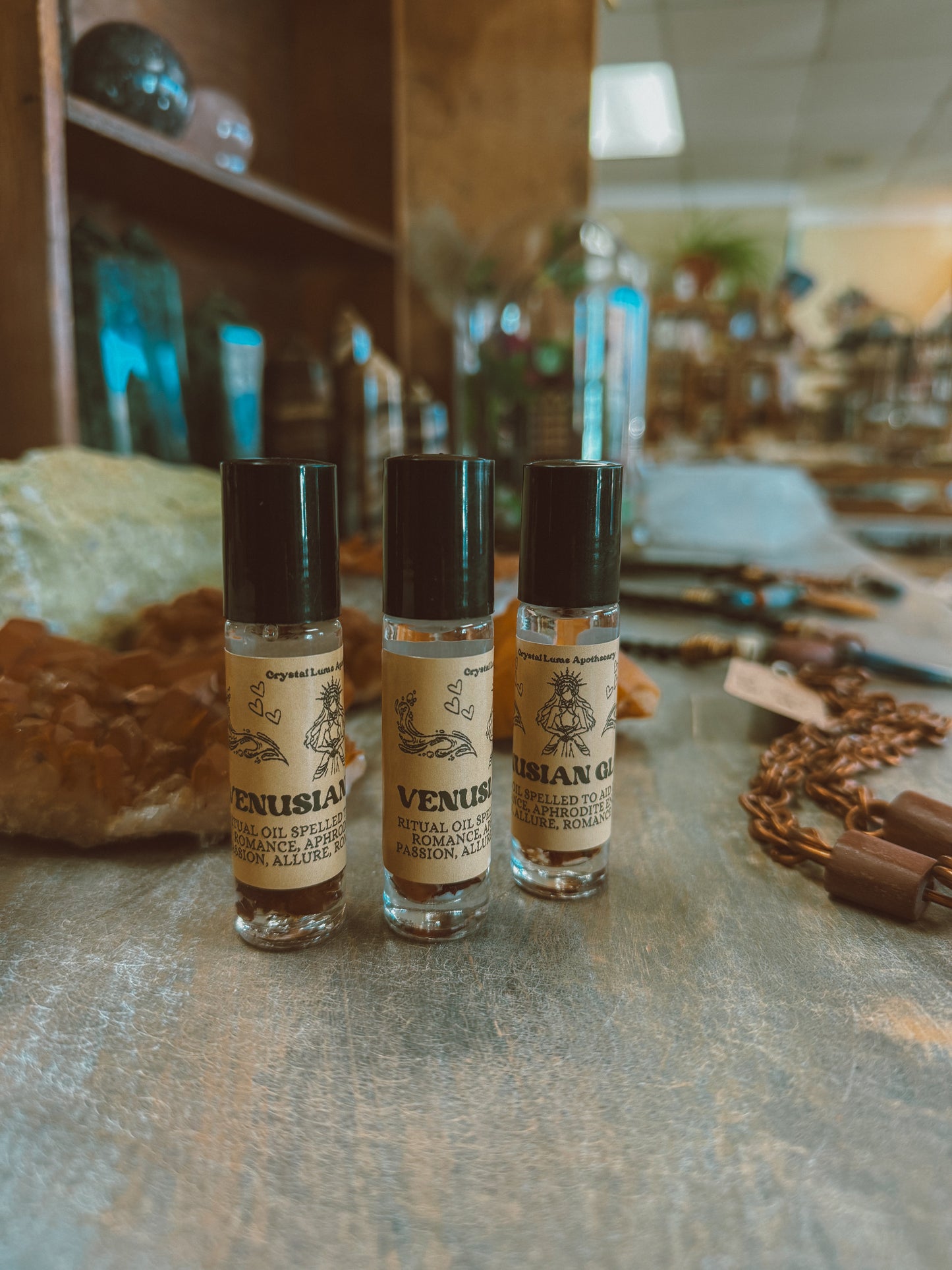 Venusian Glow Alchemy Oil – Natural Essential Oil Roller (10 ml)