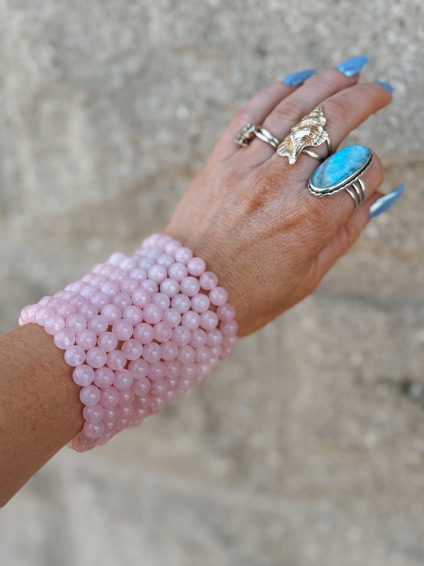 Rose Quartz Stretch Bracelet – 8mm Beads