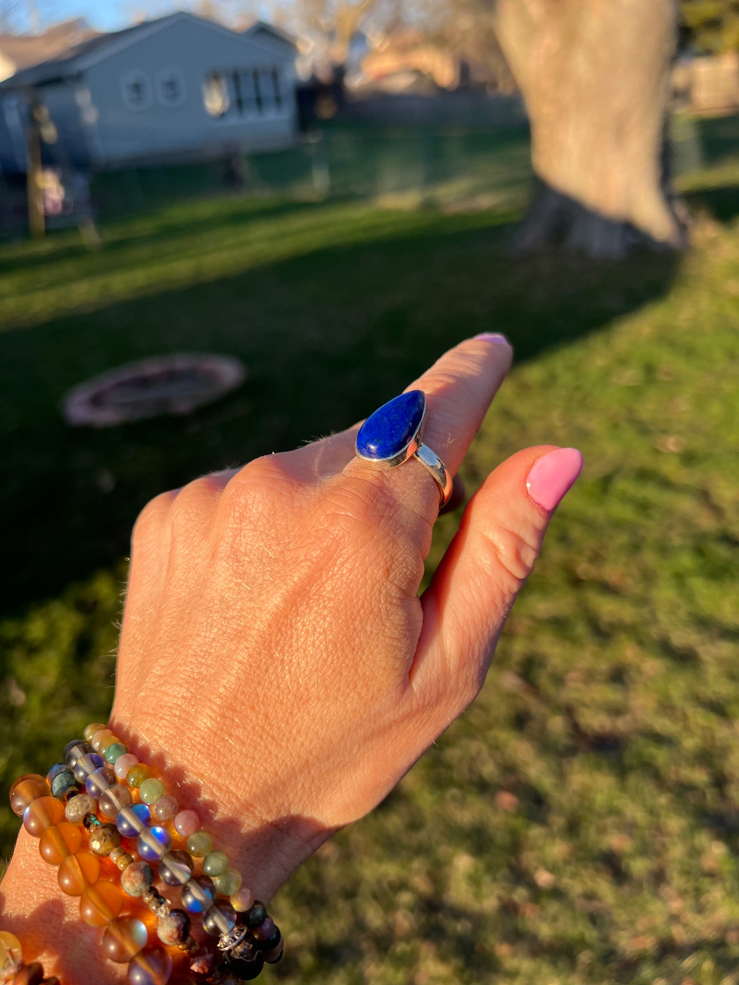 Royal Blue Lapis Lazuli Ring