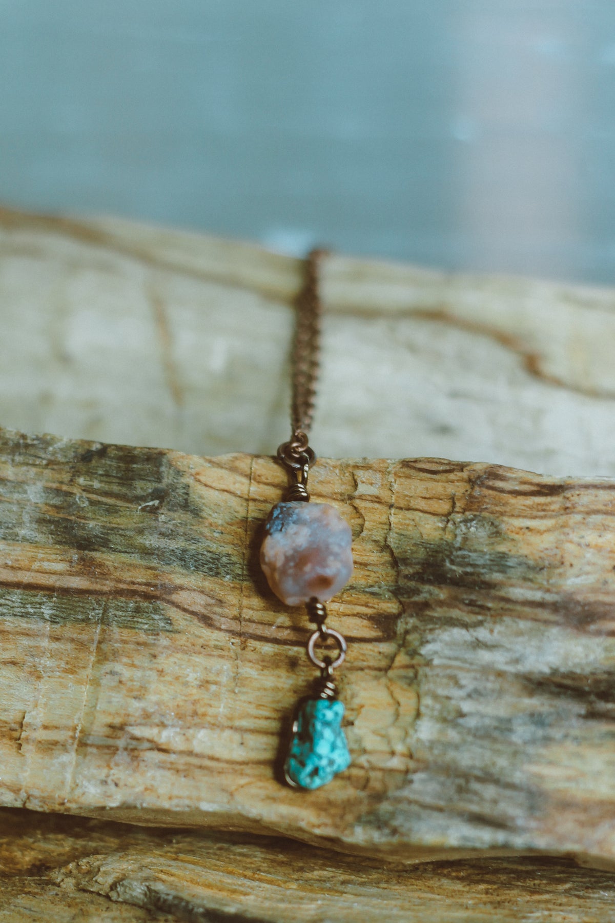 Gobi Agate & Turquoise Necklace | Desert Bloom