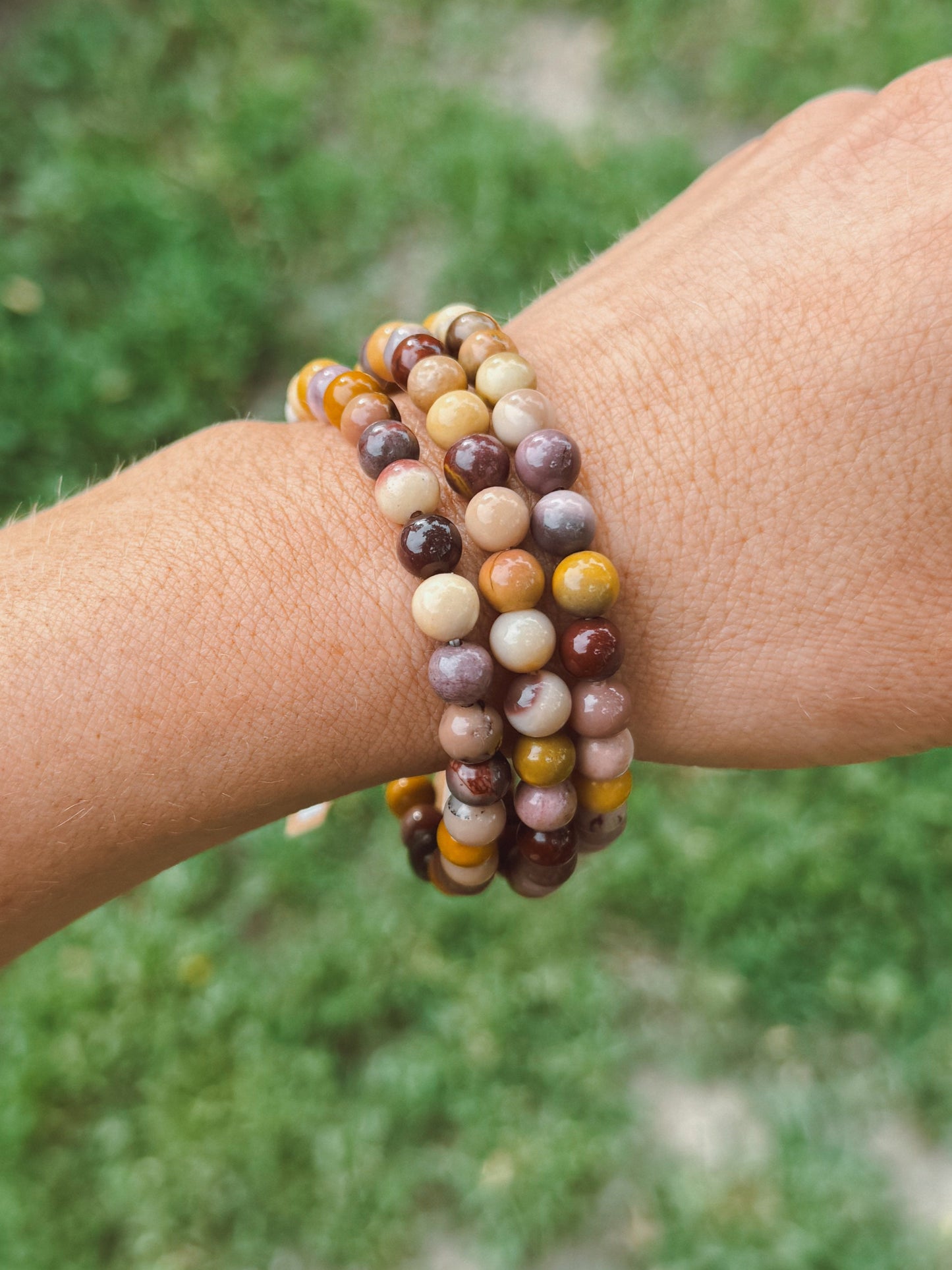 Mookaite Jasper Stretch Bracelet – 6mm Beads
