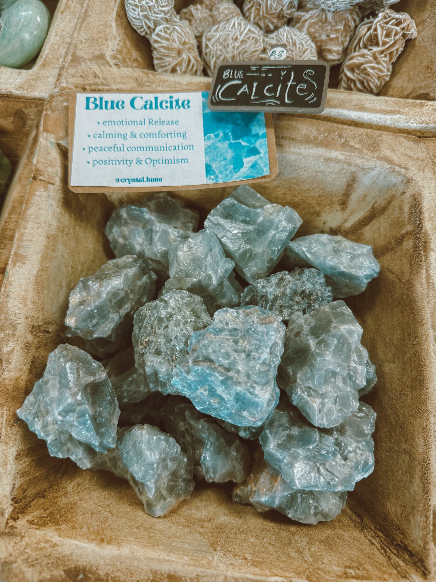 Raw Blue Calcite