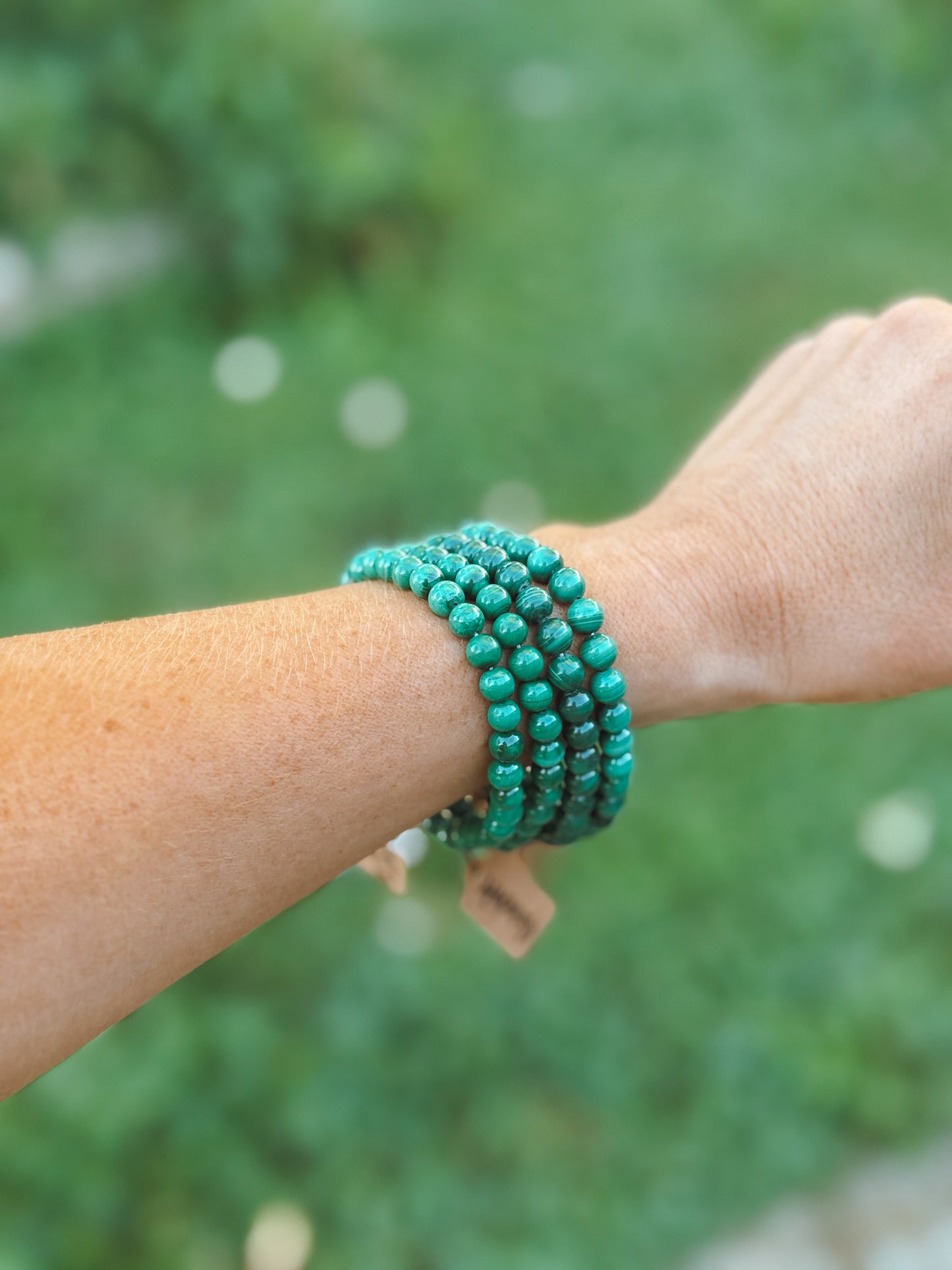 Malachite Stretch Bracelet – 8mm Beads
