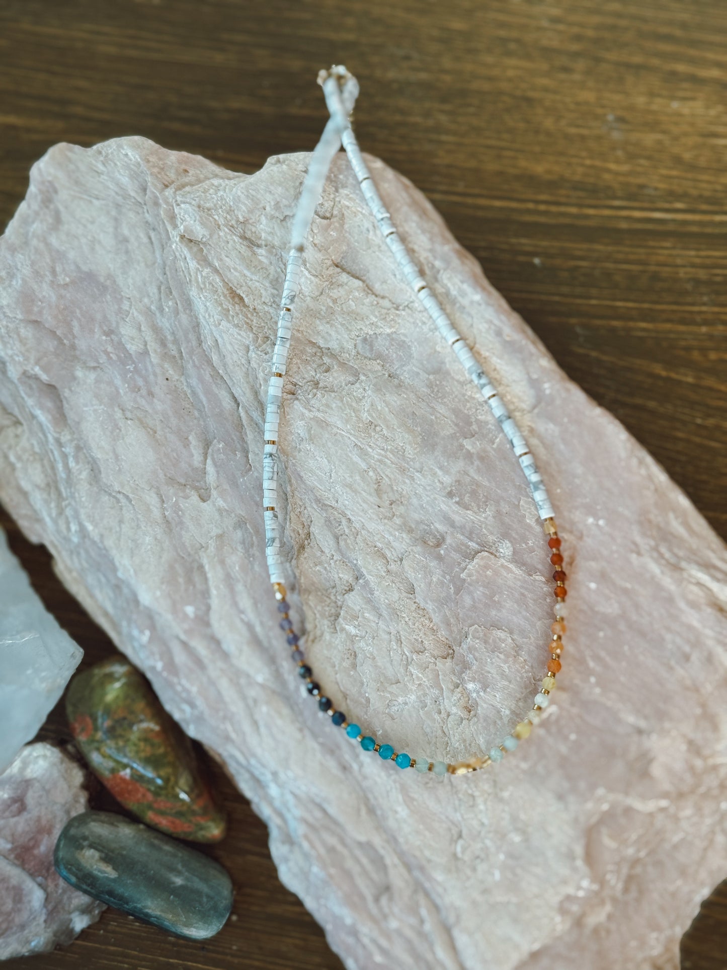 Chakra Alignment Necklace – Multi-Stone Harmony Design