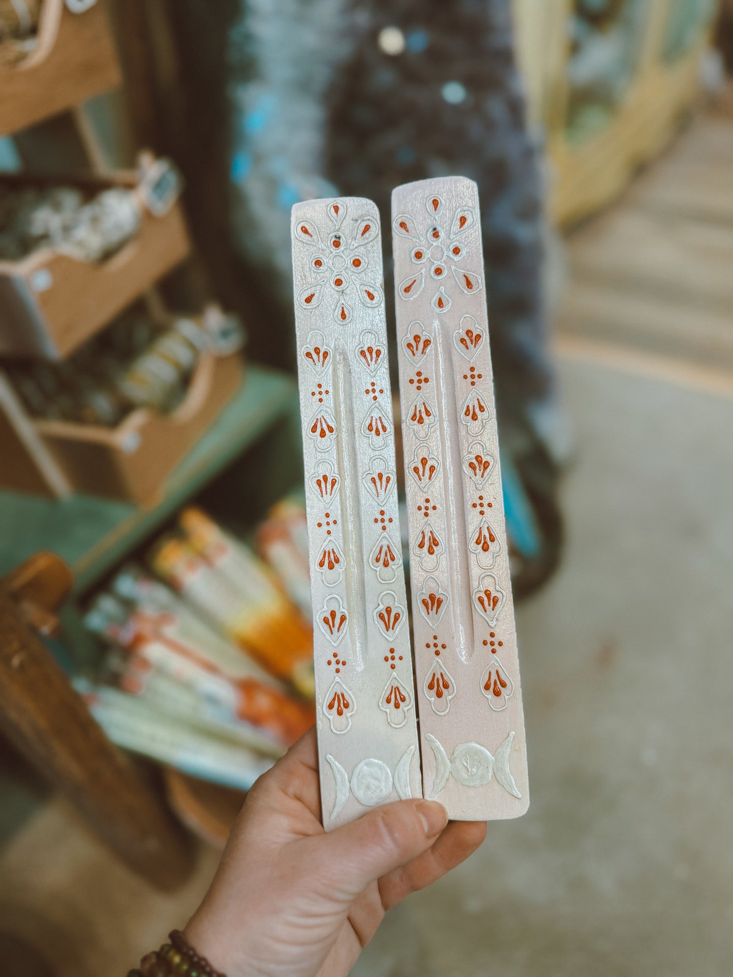 Triple Moon Goddess Incense Holder