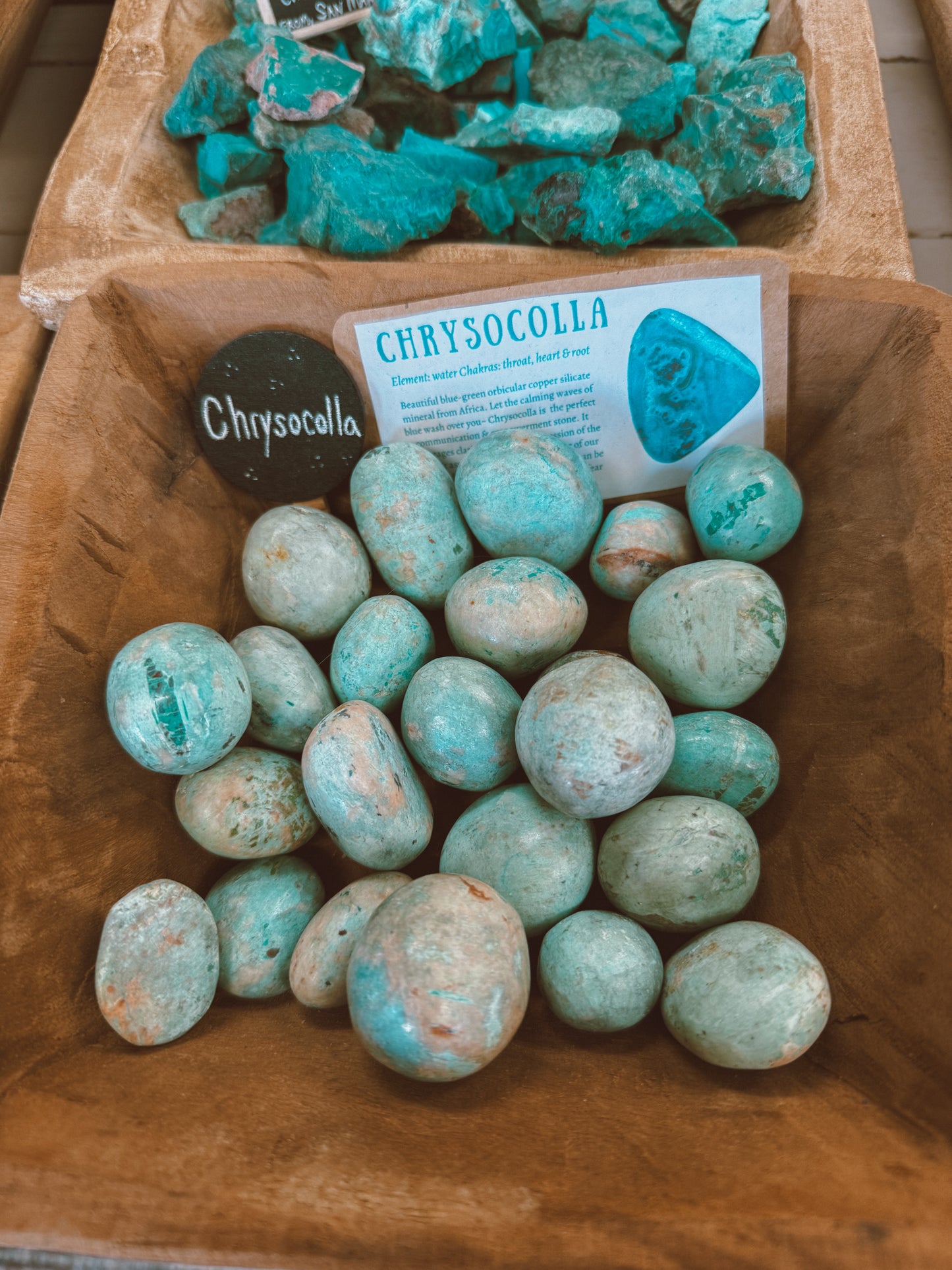 Turquoise Chrysocolla Tumbled Stone