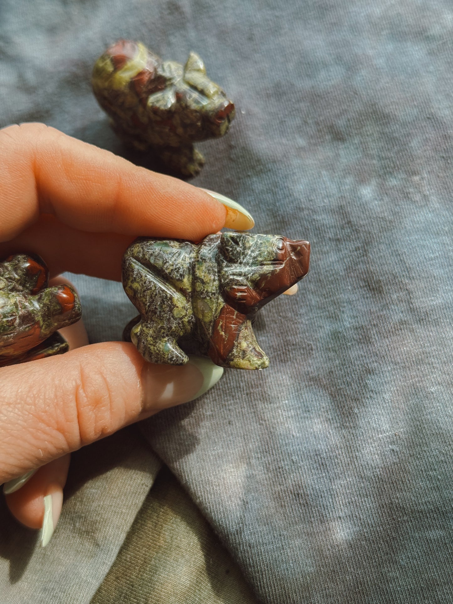 Dragon Stone Bear Carving