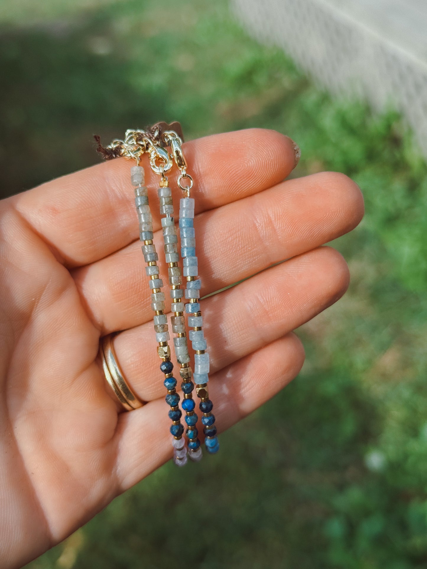 Anxiety Relief Faceted Bracelet – Amethyst Sodalite & Dumortierite Faceted Beads