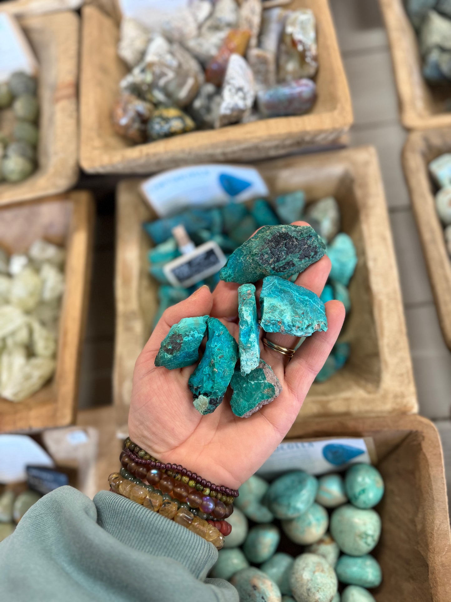Raw Blue Chrysocolla