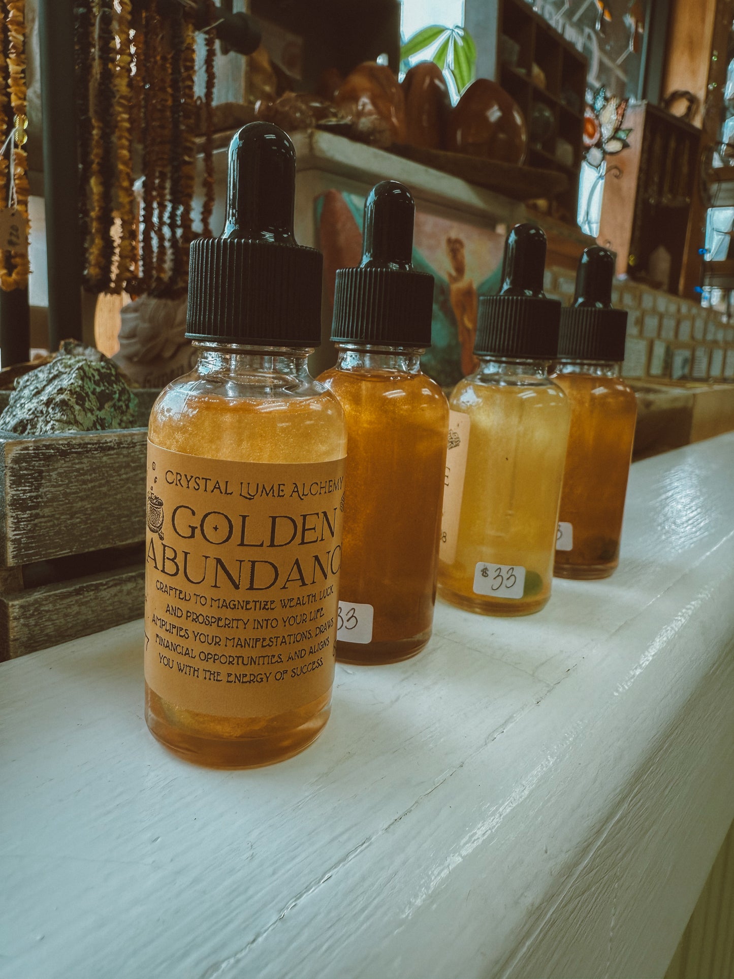 Golden Abundance Alchemy Oil – Ritual Dropper (1oz)