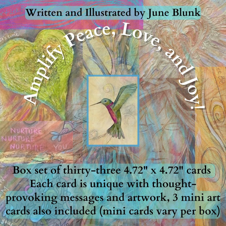 Amplify Peace, Love & Joy: Intuitive Inspiration Cards by June Blunk