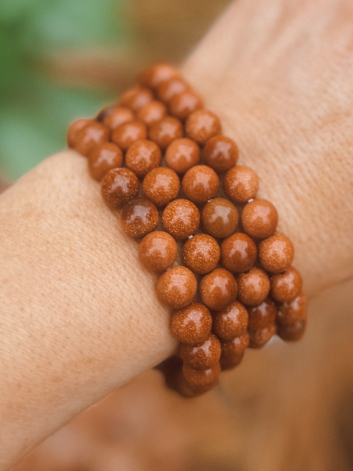 Goldstone Stretch Bracelet – 8mm Beads
