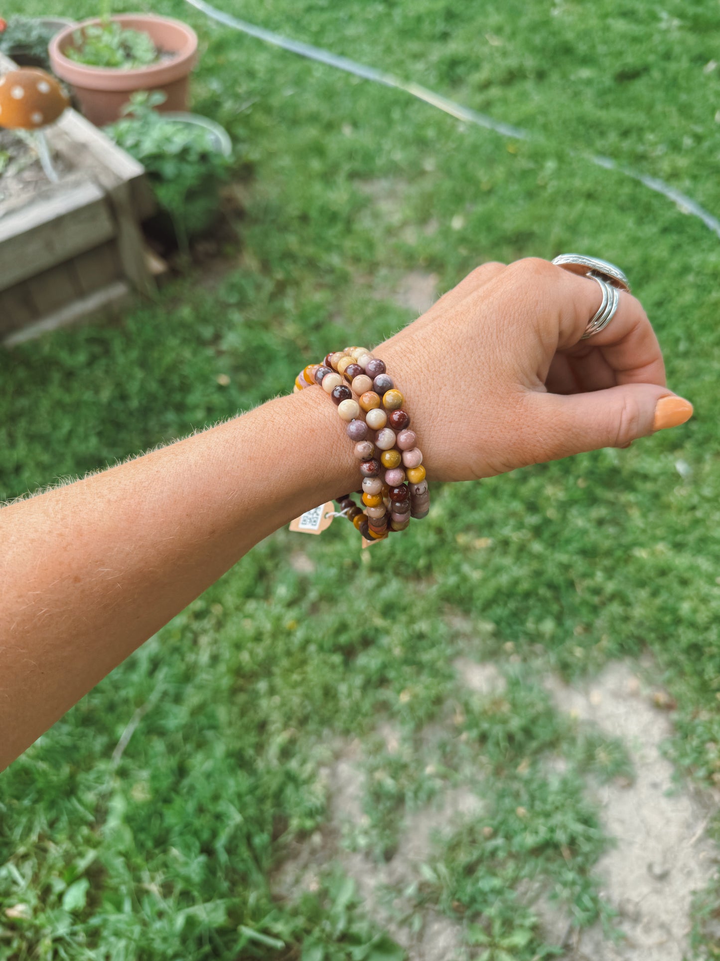 Mookaite Jasper Stretch Bracelet – 6mm Beads