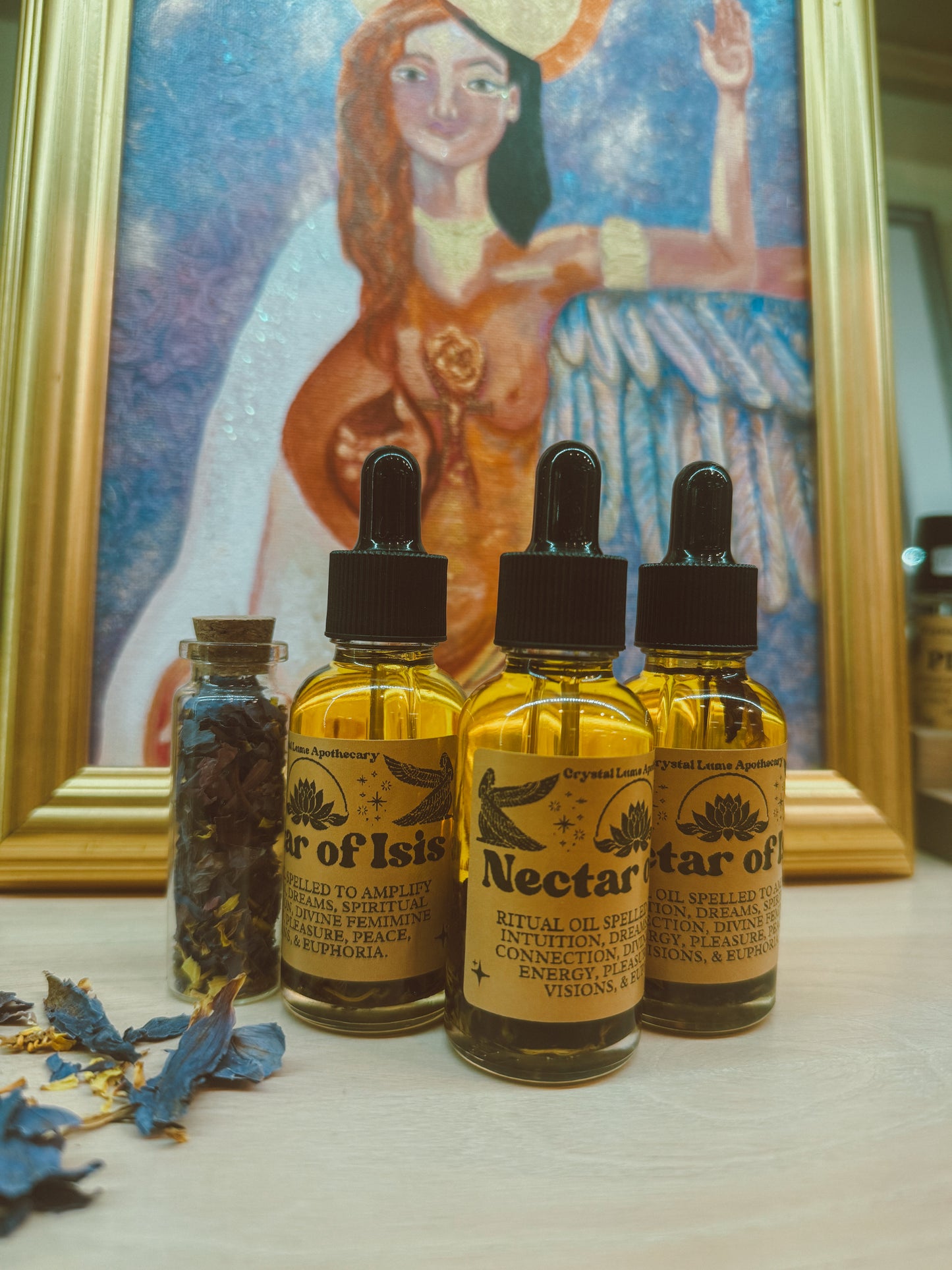Nectar of Isis – Blue Lotus Alchemy Oil Ritual Dropper (1oz)