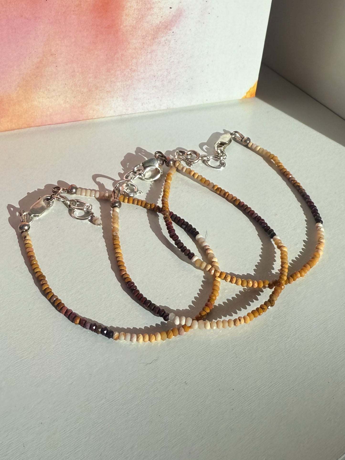 Mookaite Jasper Faceted Bracelet – Faceted Beads
