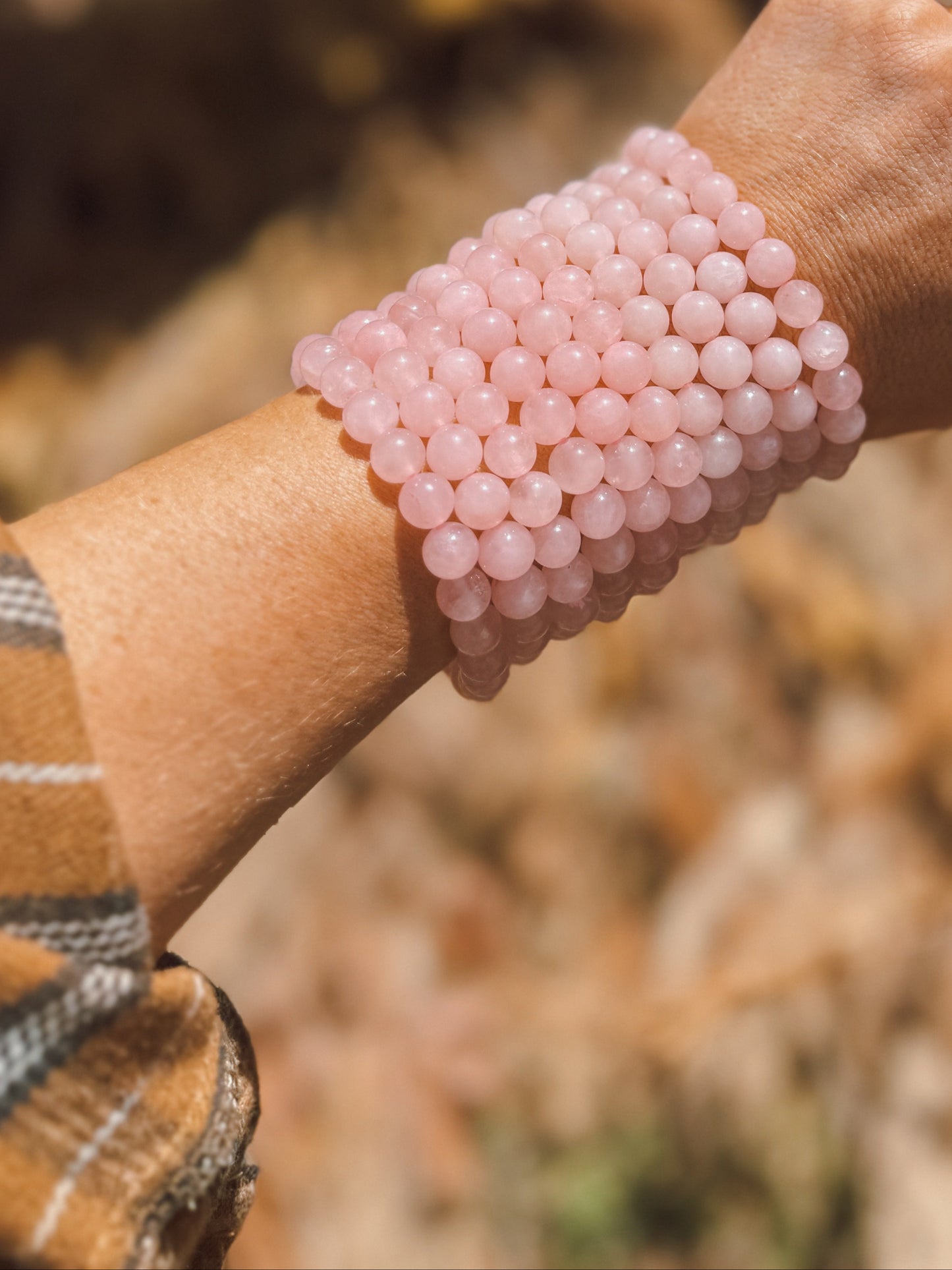 Rose Quartz Stretch Bracelet – 8mm Beads