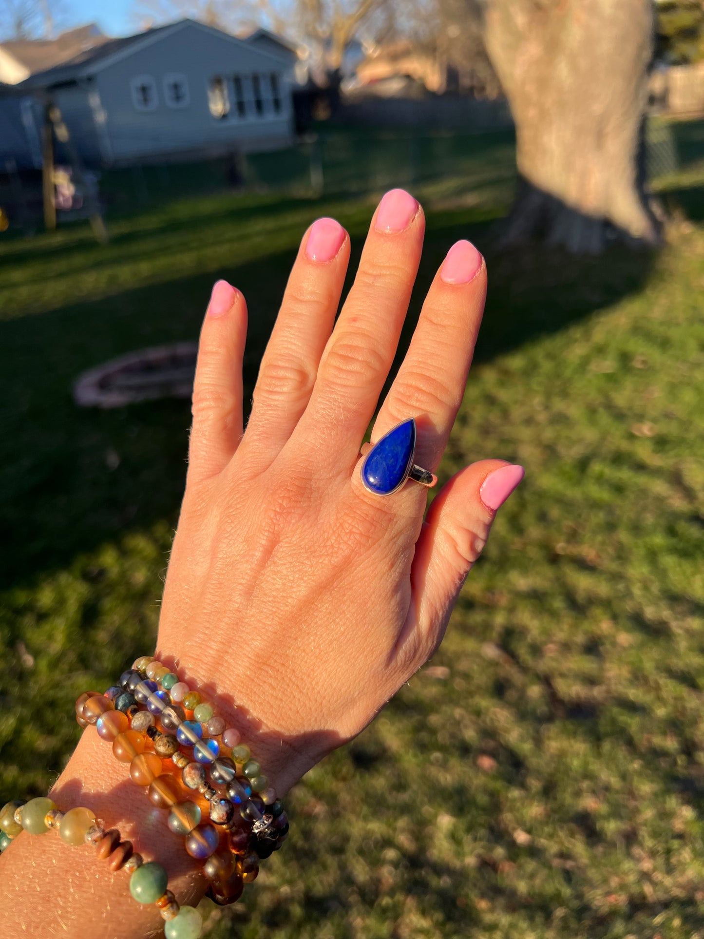 Royal Blue Lapis Lazuli Ring