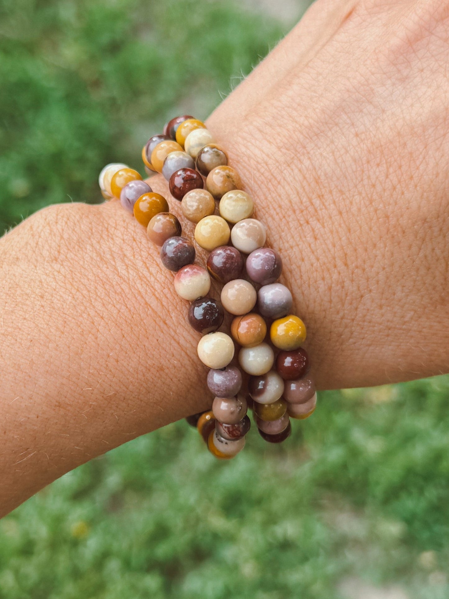 Mookaite Jasper Stretch Bracelet – 6mm Beads