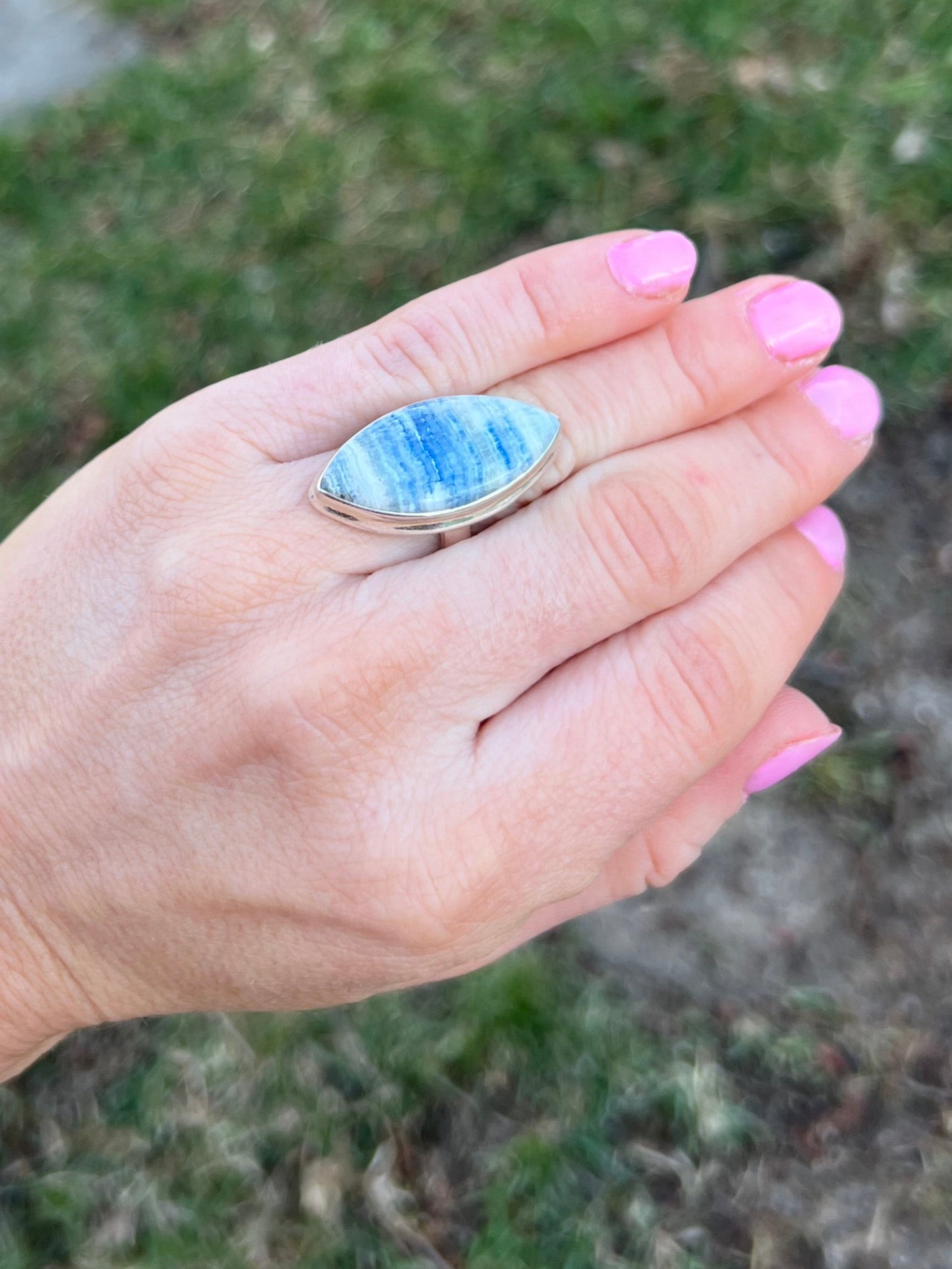 Scheelite Sterling Silver Ring – Size 6