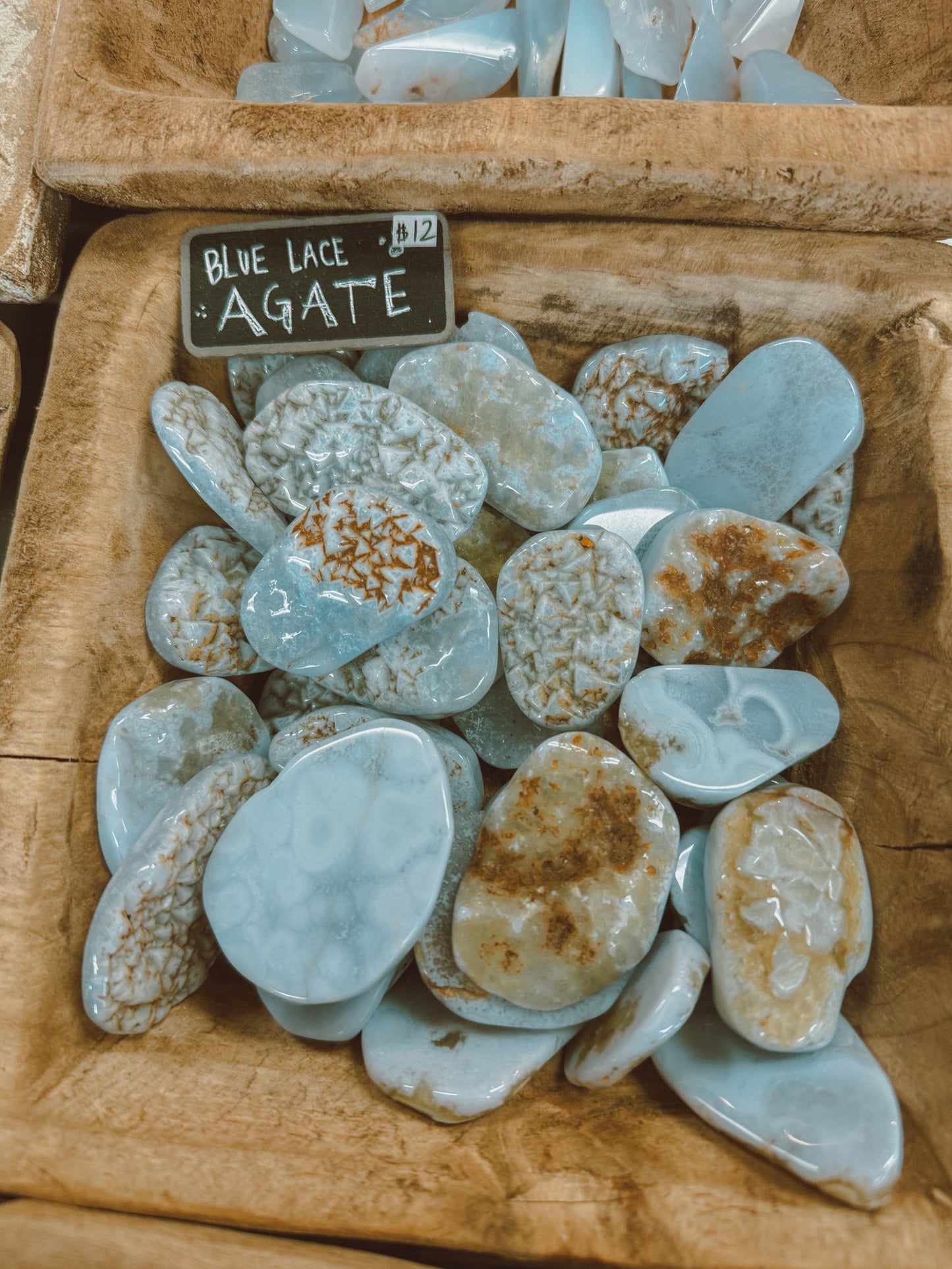 Blue Lace Agate Chime Stone