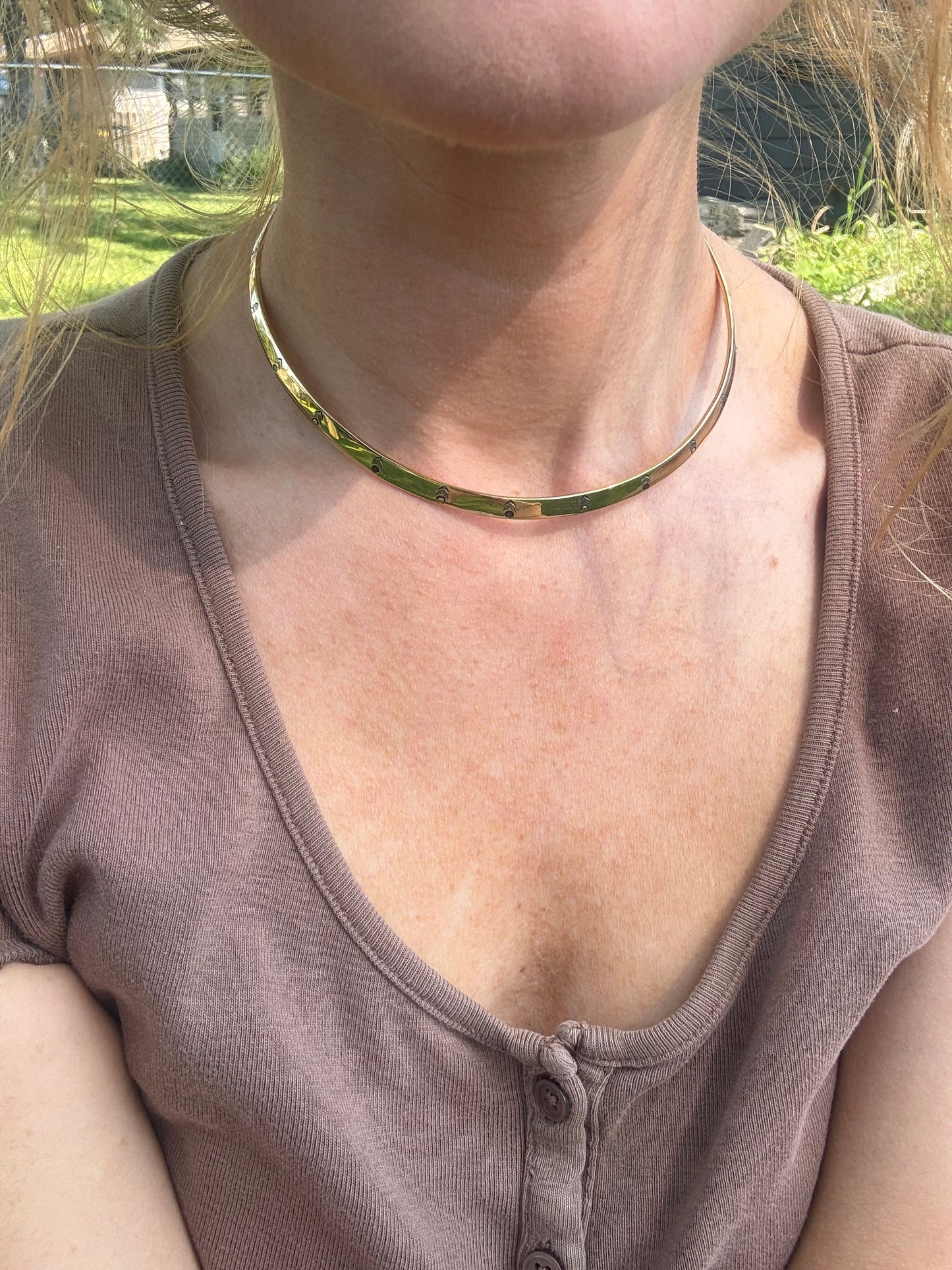 Brass Choker Necklace