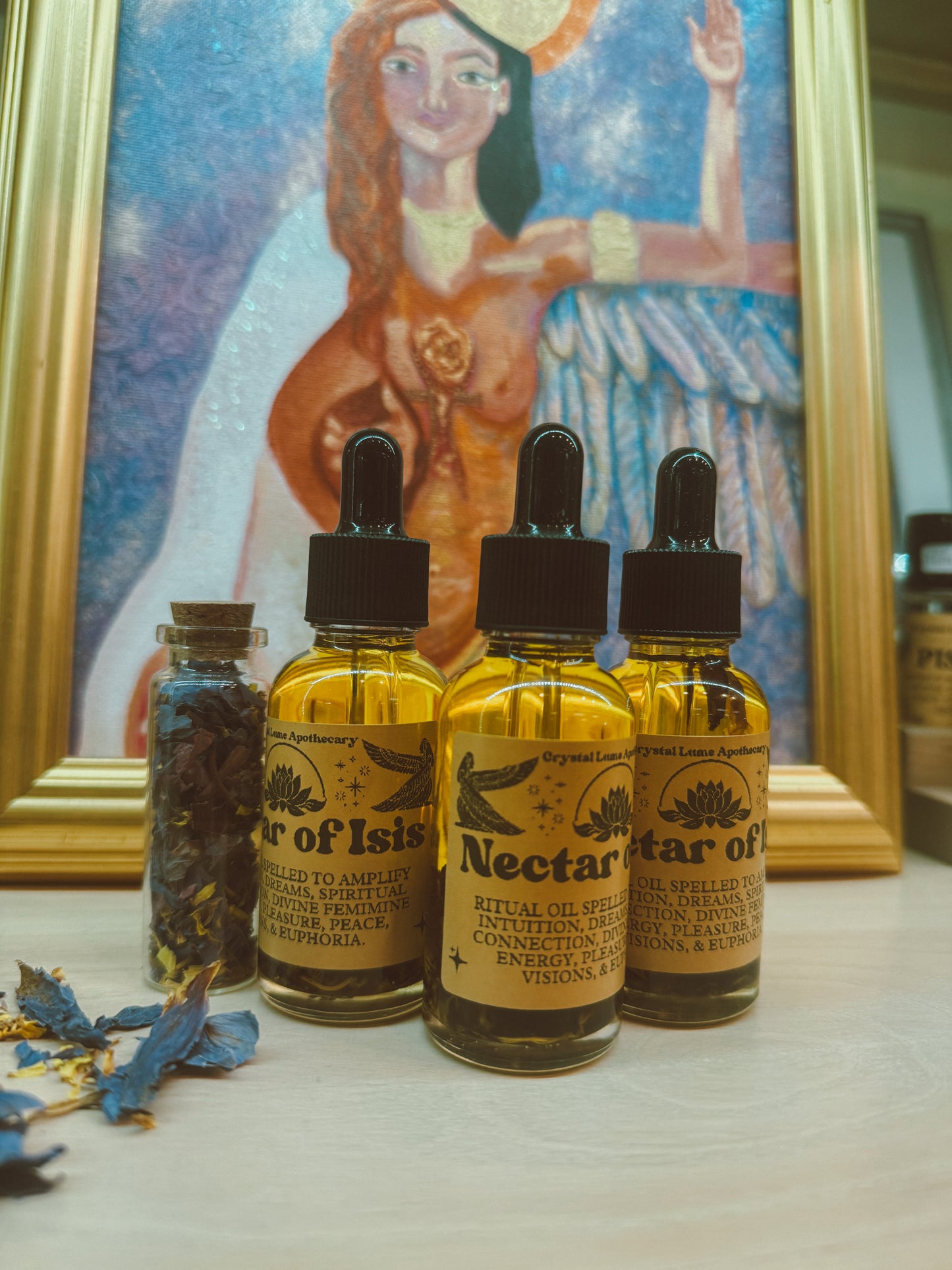 Nectar of Isis – Blue Lotus Alchemy Oil Ritual Dropper (1oz)