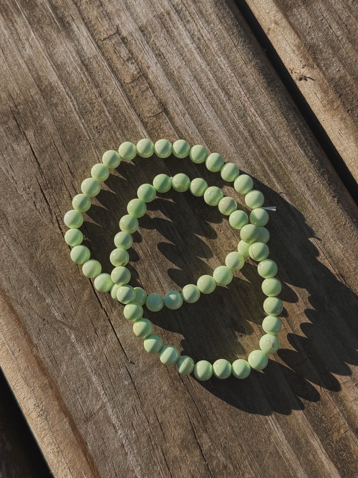 Minty Lemon Chrysoprase Bracelet