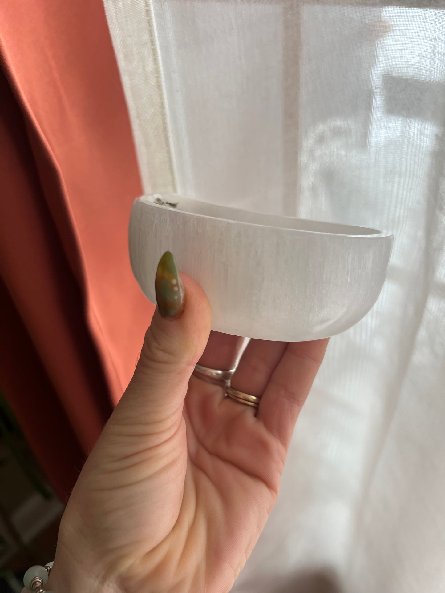 Selenite Moon Dish