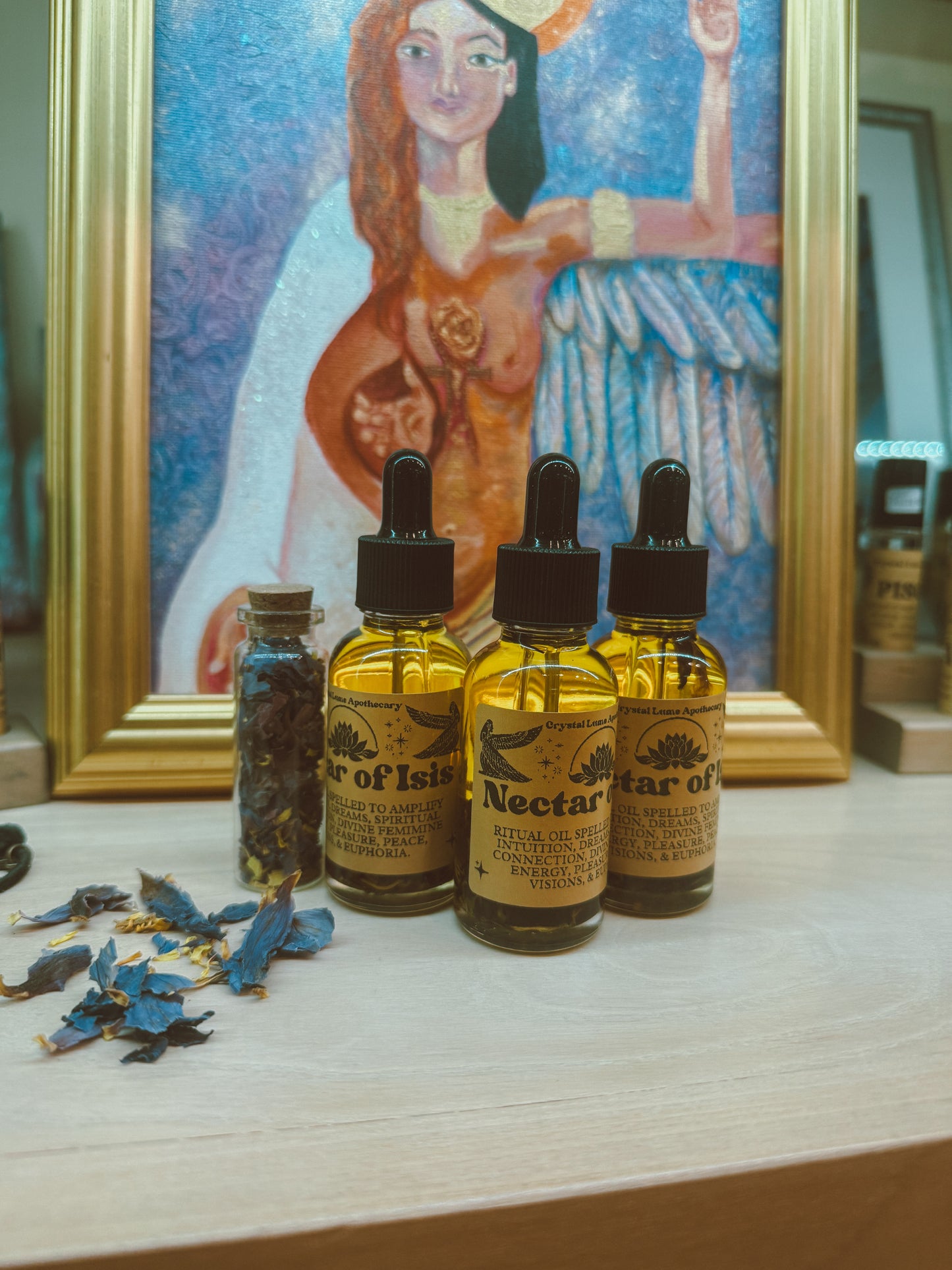 Nectar of Isis – Blue Lotus Alchemy Oil Ritual Dropper (1oz)