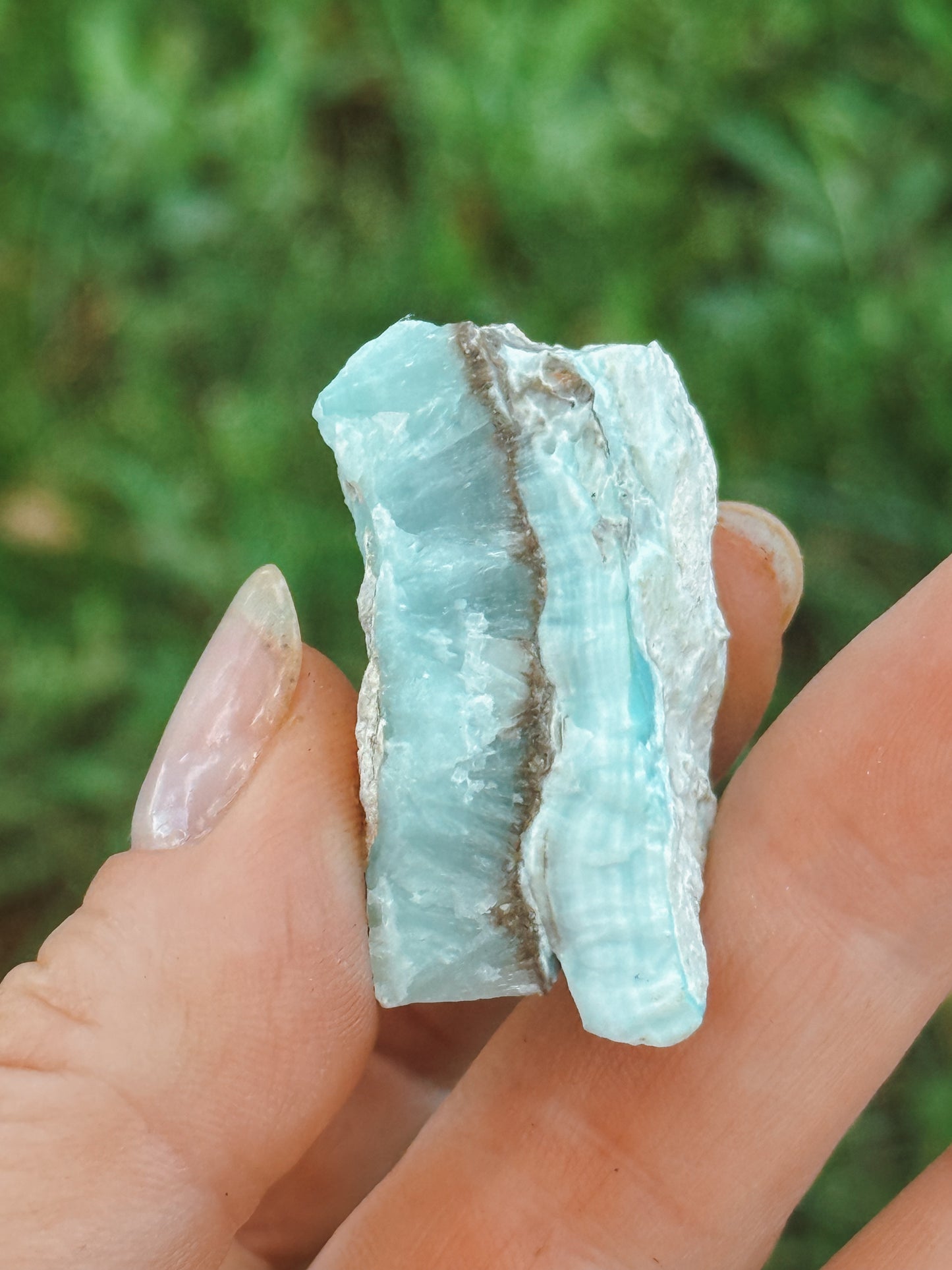 Blue Aragonite from China