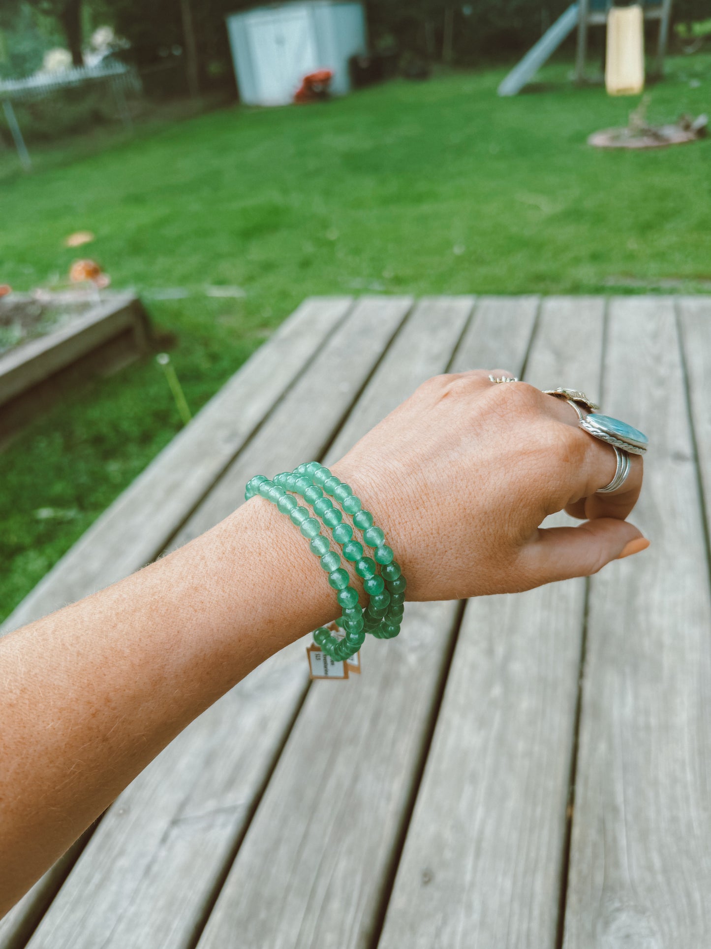 Green Aventurine Stretch Bracelet – 6mm Beads