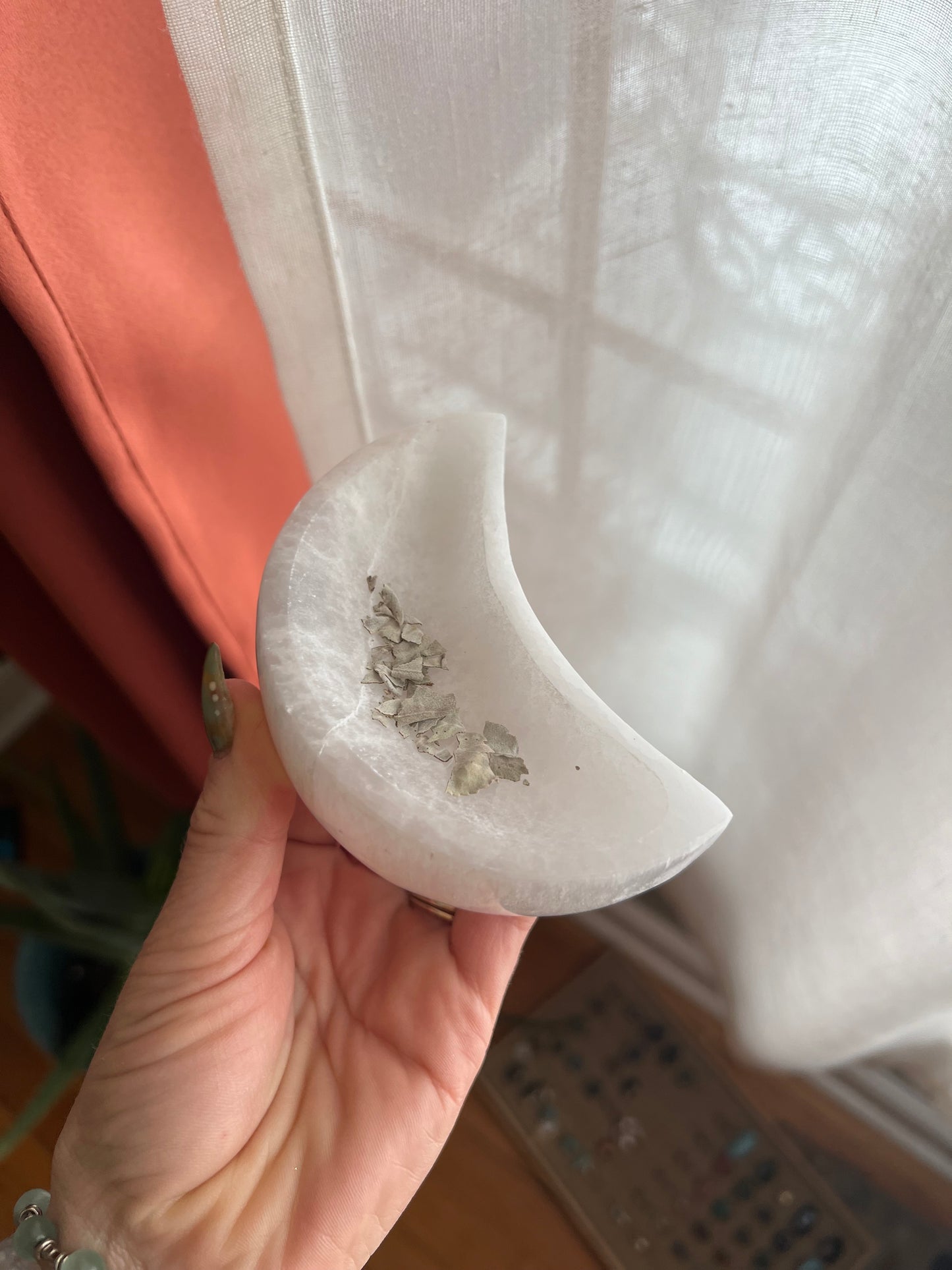 Selenite Moon Dish