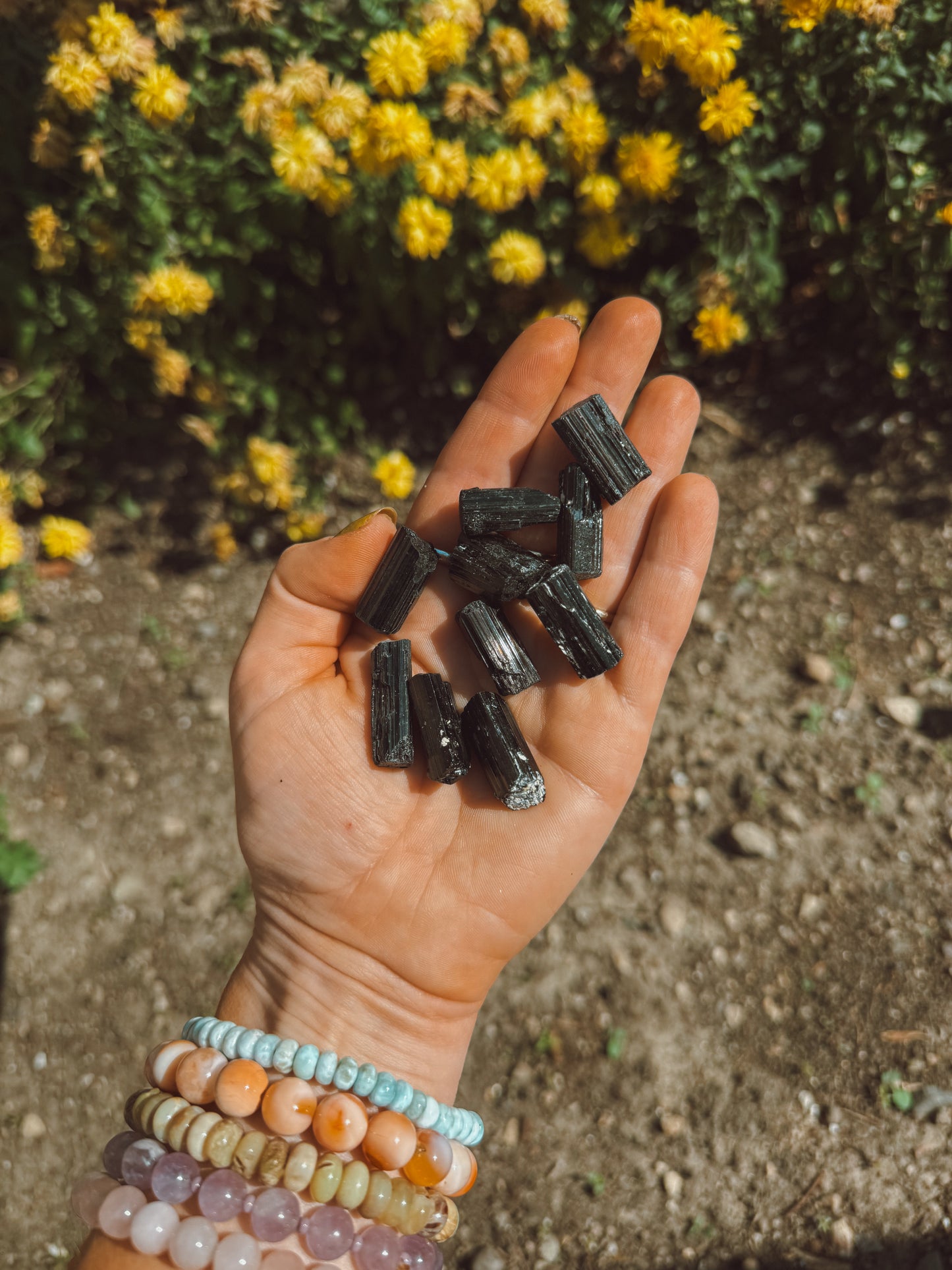 Black Tourmaline Rough Stone
