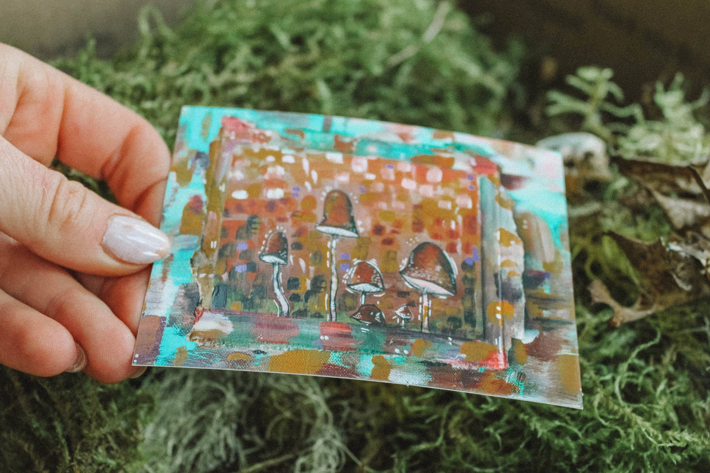 Mushroom Family sticker // loulou flower design