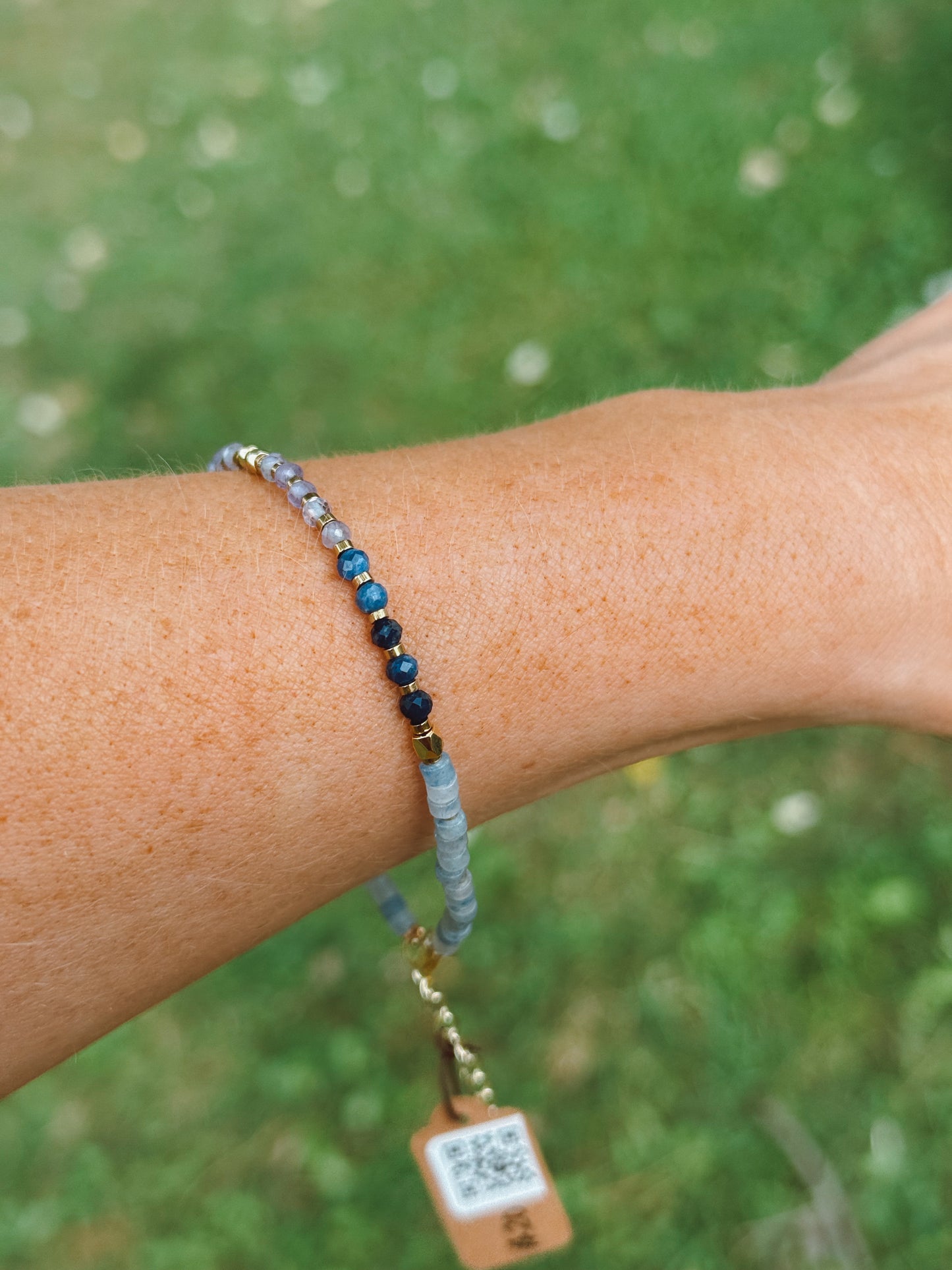 Anxiety Relief Faceted Bracelet – Amethyst Sodalite & Dumortierite Faceted Beads