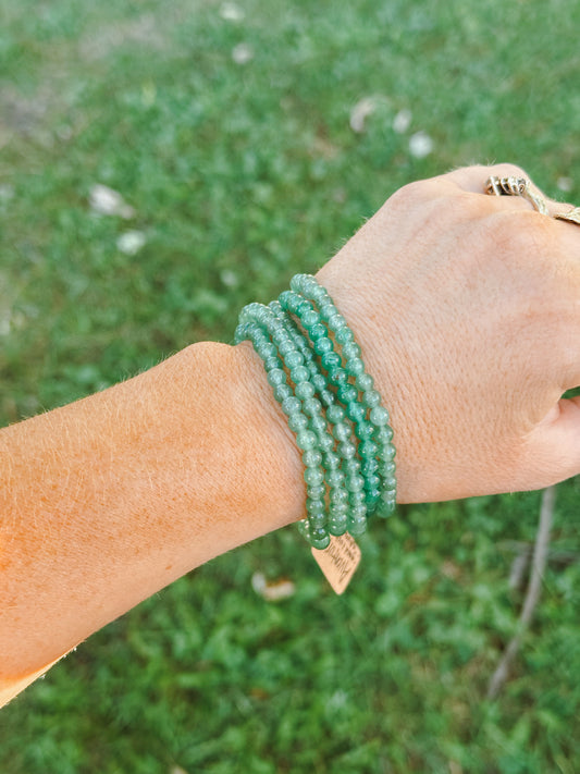 Green Aventurine Stretch Bracelet – 4mm Beads