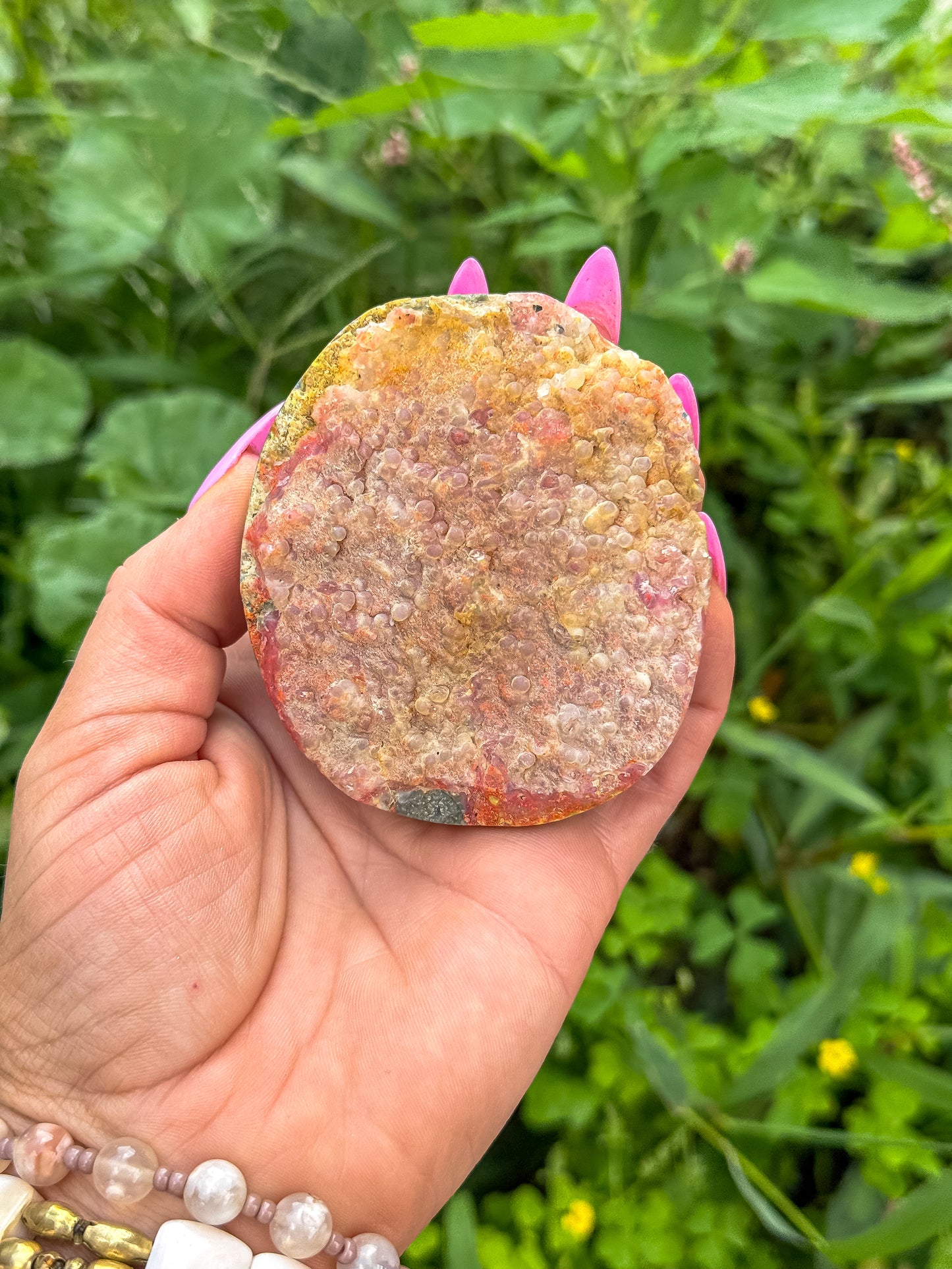 Bumblebee Jasper with pink chalcedony