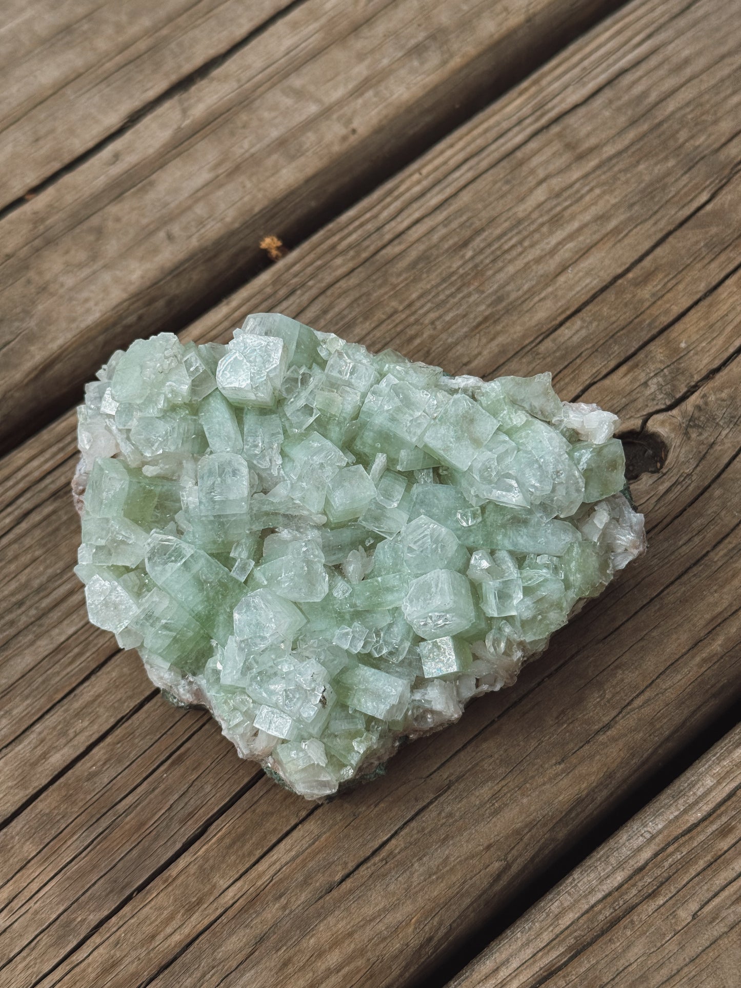 Green Apophyllite cluster