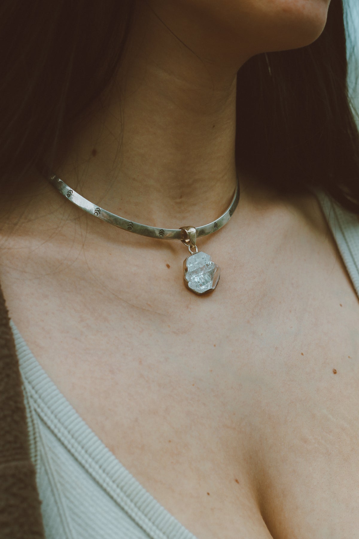Apophyllite Sterling Silver Pendant | Celestial Clarity