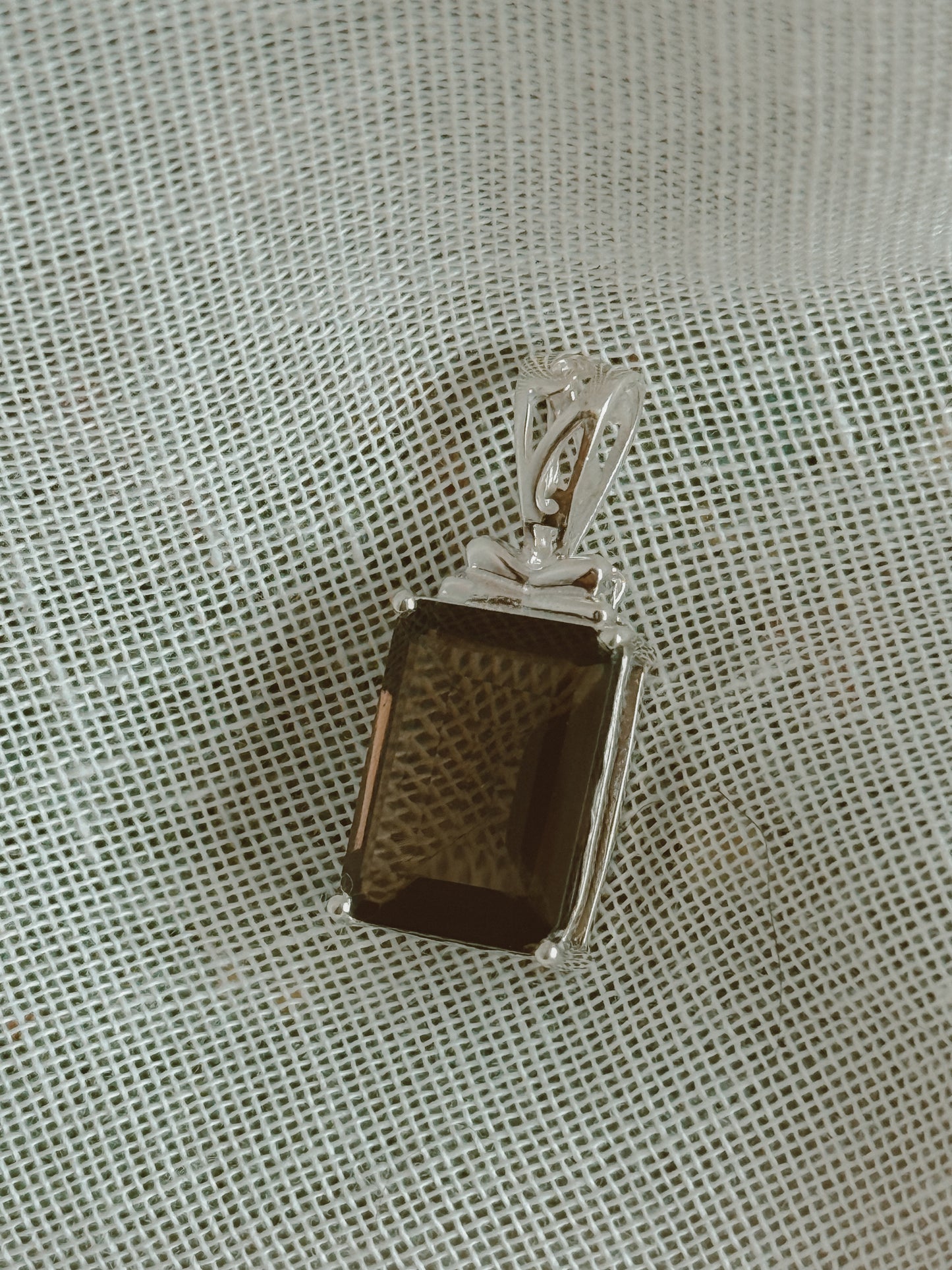 Smoky Quartz Sterling Silver pendant