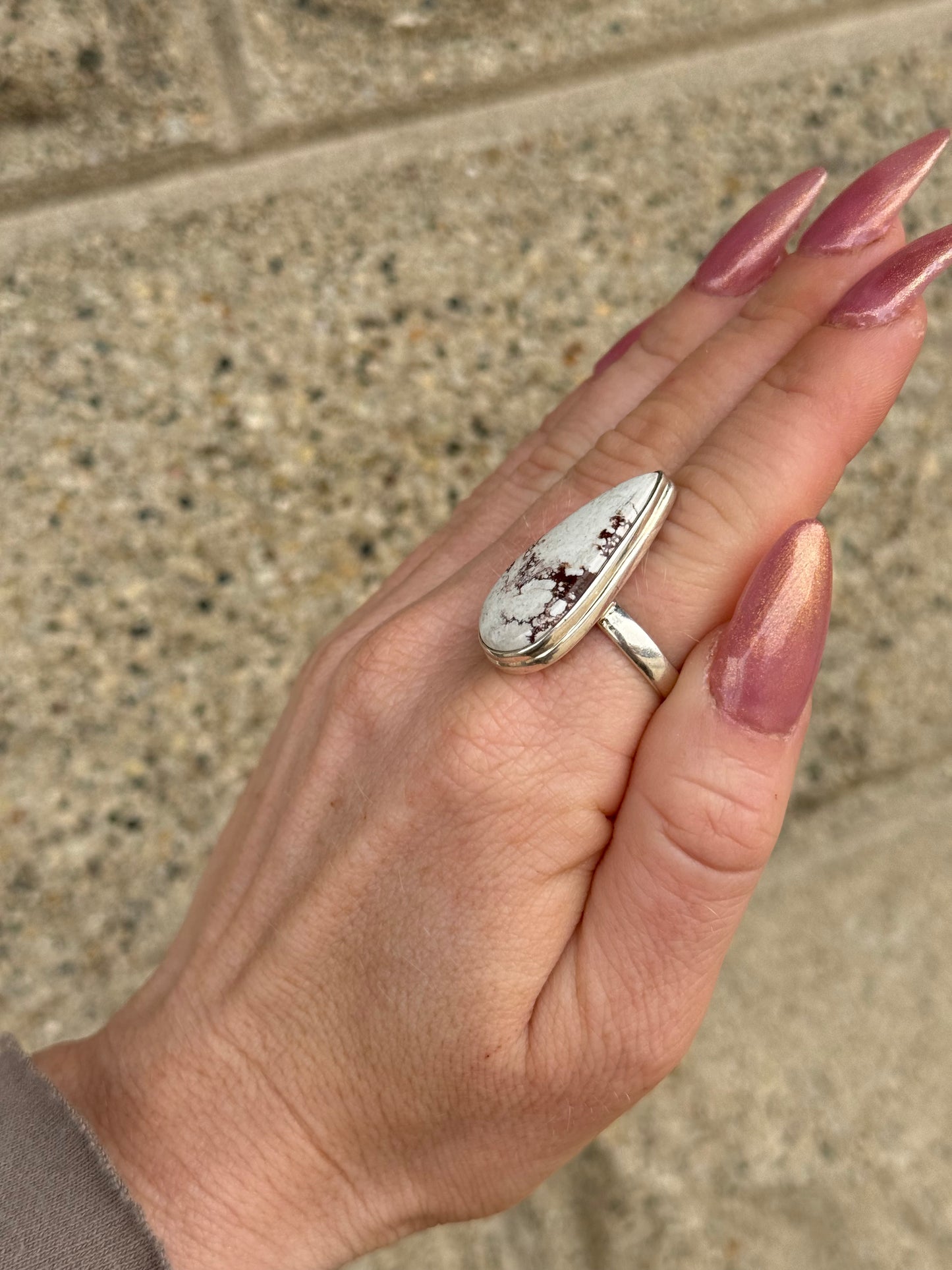 Wild Horse Magnesium Sterling Ring size 10