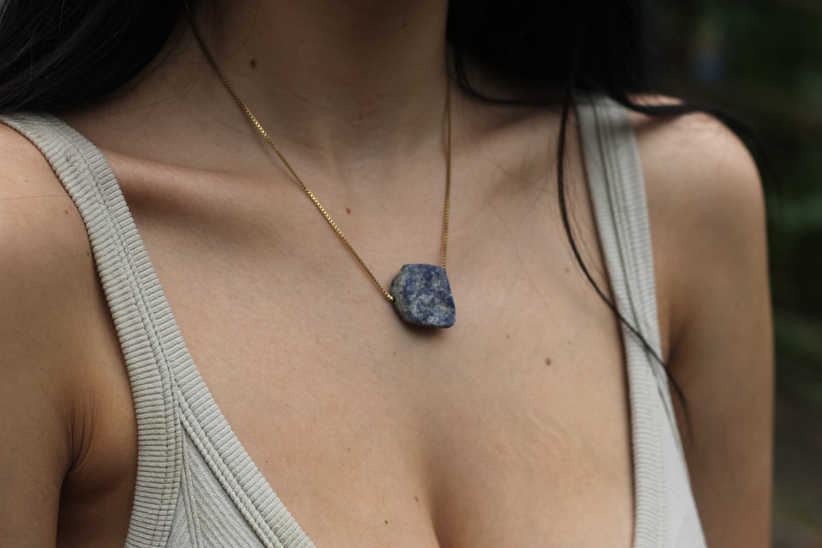 Raw Lapis Lazuli Necklace | The Ancient Oracle