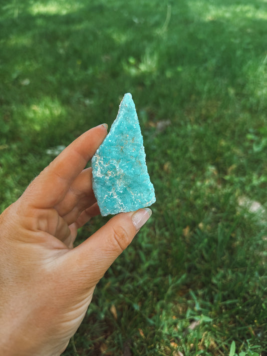 Blue Aragonite From China