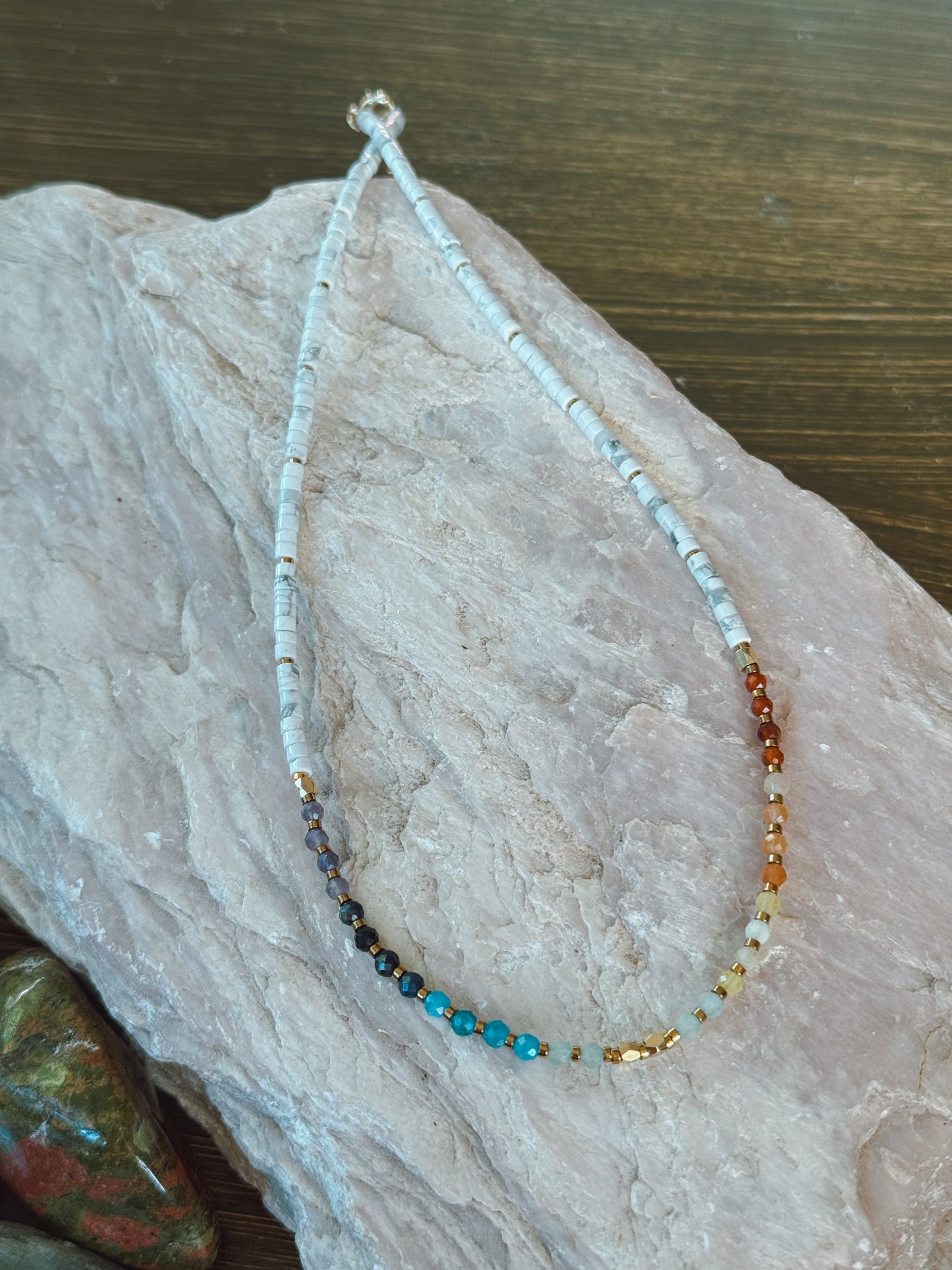Chakra Alignment Necklace – Multi-Stone Harmony Design
