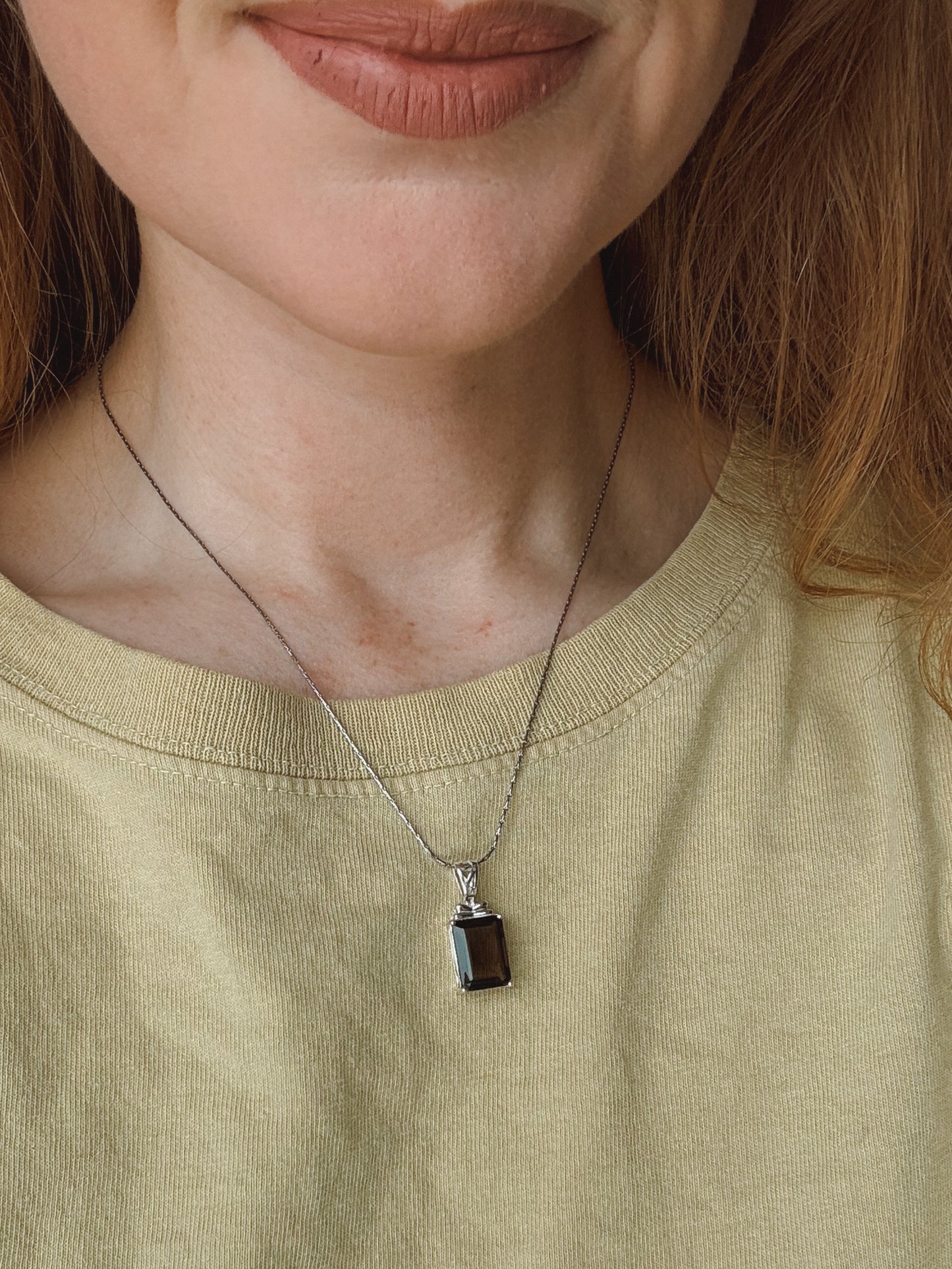 Smoky Quartz Sterling Silver pendant