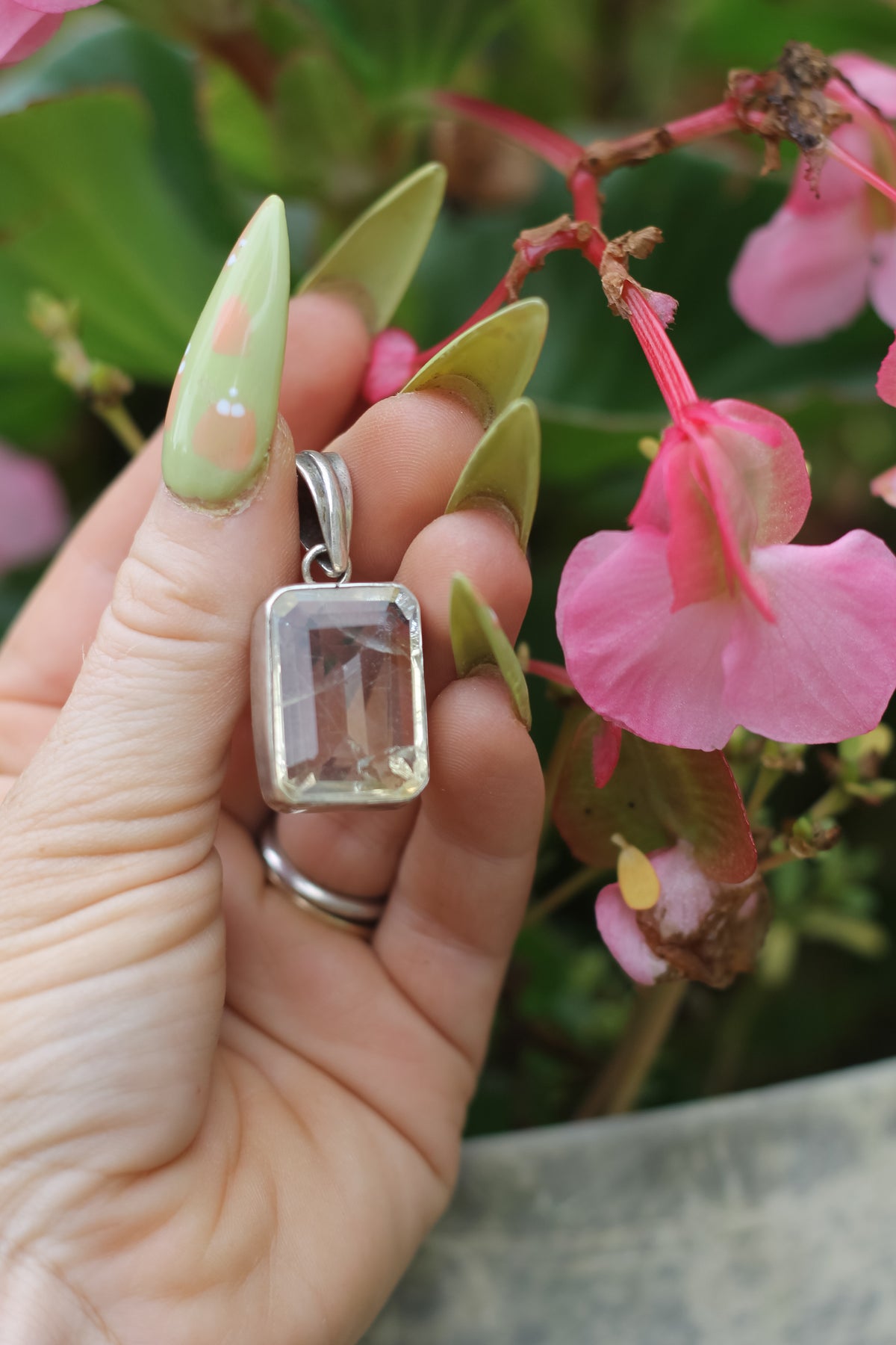 Citrine Sterling Silver Pendant | Golden Radiance